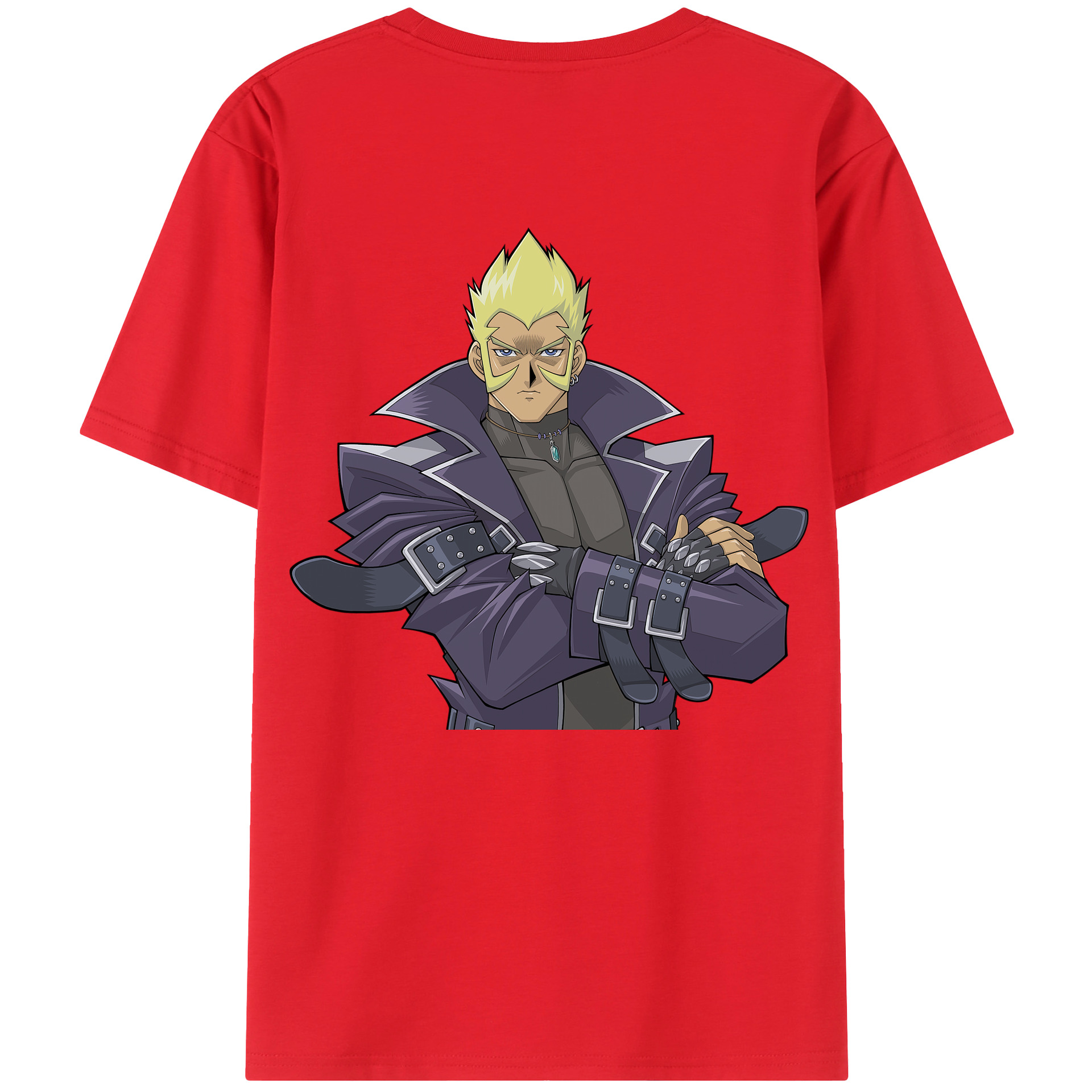 （画像用） 遊☆戯☆王 Yu-Gi-Oh! 綿100％ メンズ半袖Tシャツ（バックプリント） 通気性