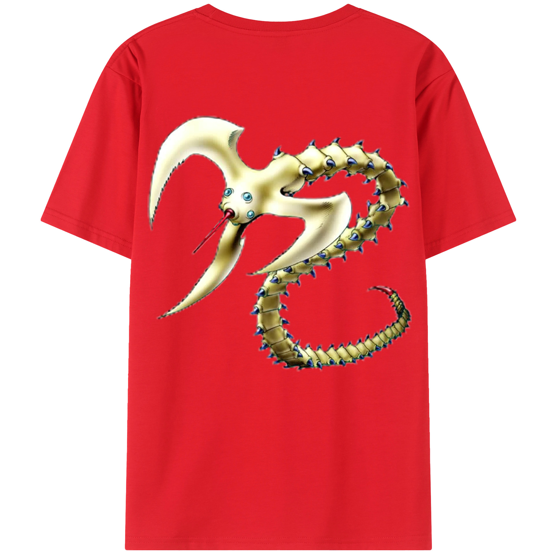 （画像用） 遊☆戯☆王 Yu-Gi-Oh! 綿100％ メンズ半袖Tシャツ（バックプリント） 通気性