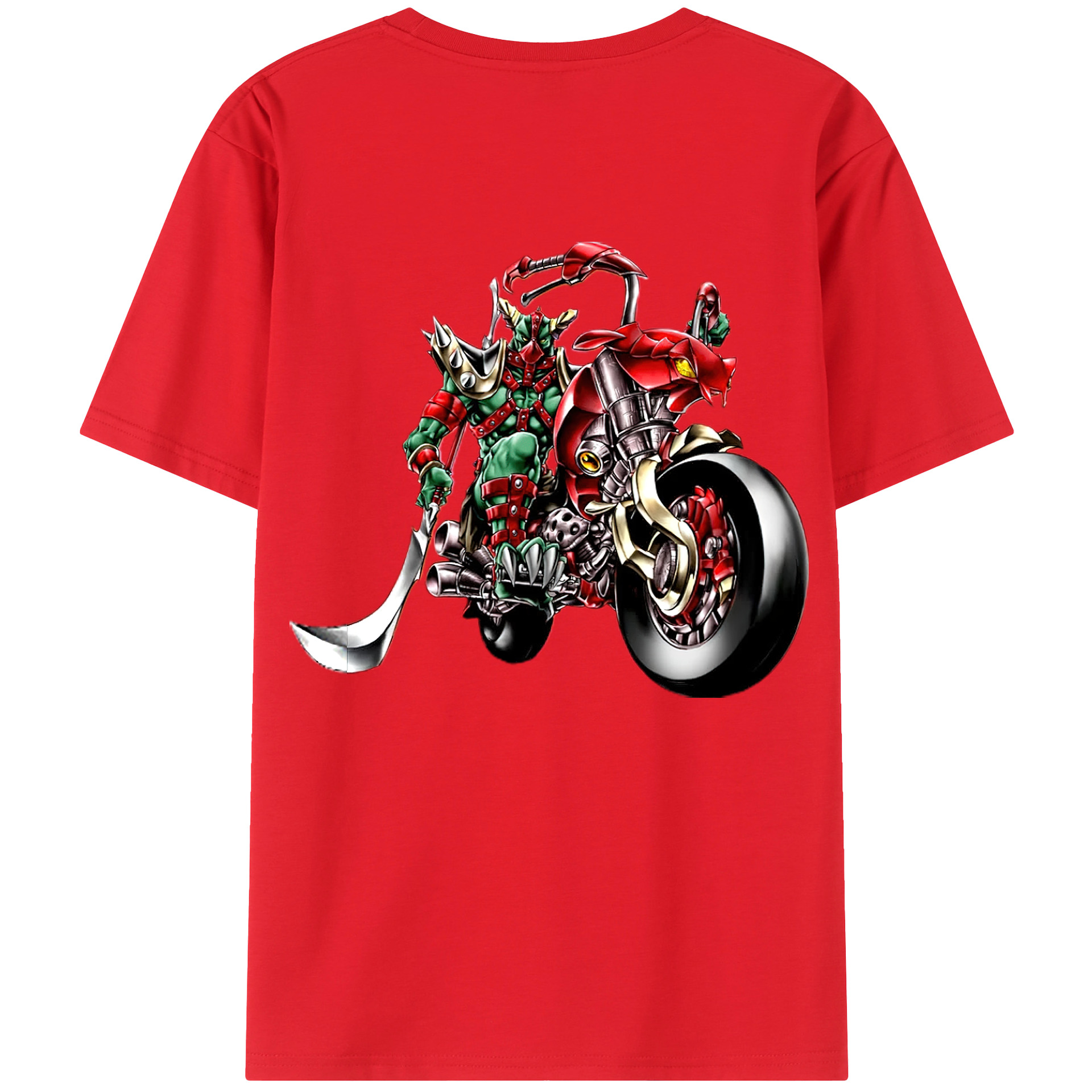 （画像用） 遊☆戯☆王 Yu-Gi-Oh! 綿100％ メンズ半袖Tシャツ（バックプリント） 通気性