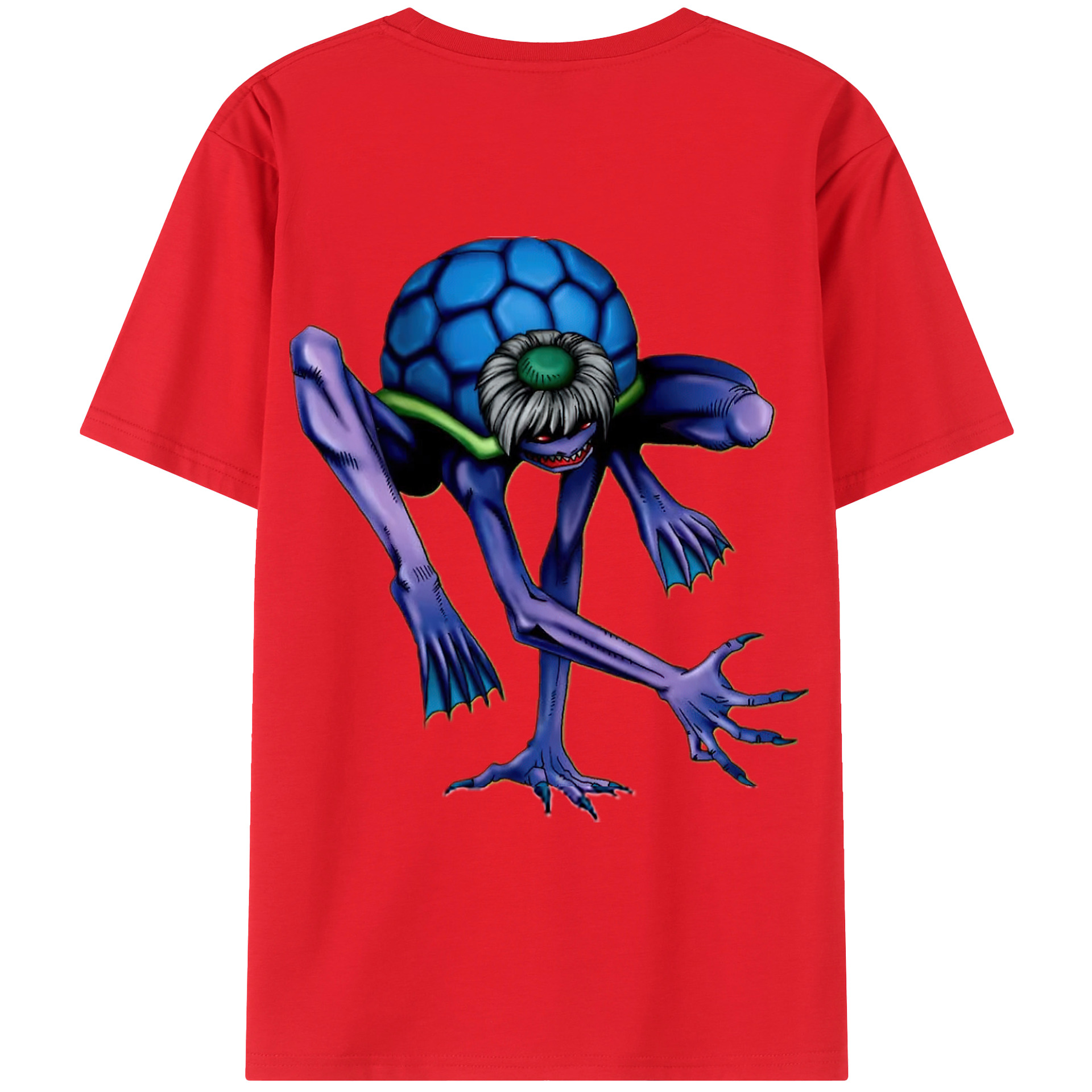 （画像用） 遊☆戯☆王 Yu-Gi-Oh! 綿100％ メンズ半袖Tシャツ（バックプリント） 通気性