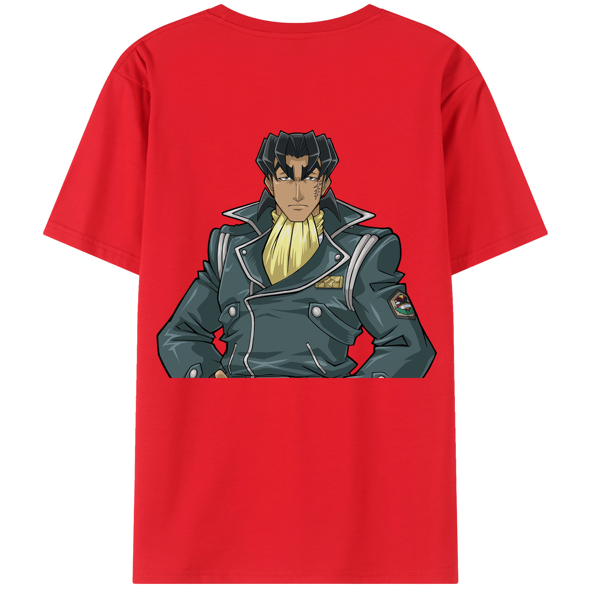 （画像用） 遊☆戯☆王 Yu-Gi-Oh! 綿100％ メンズ半袖Tシャツ（バックプリント） 通気性