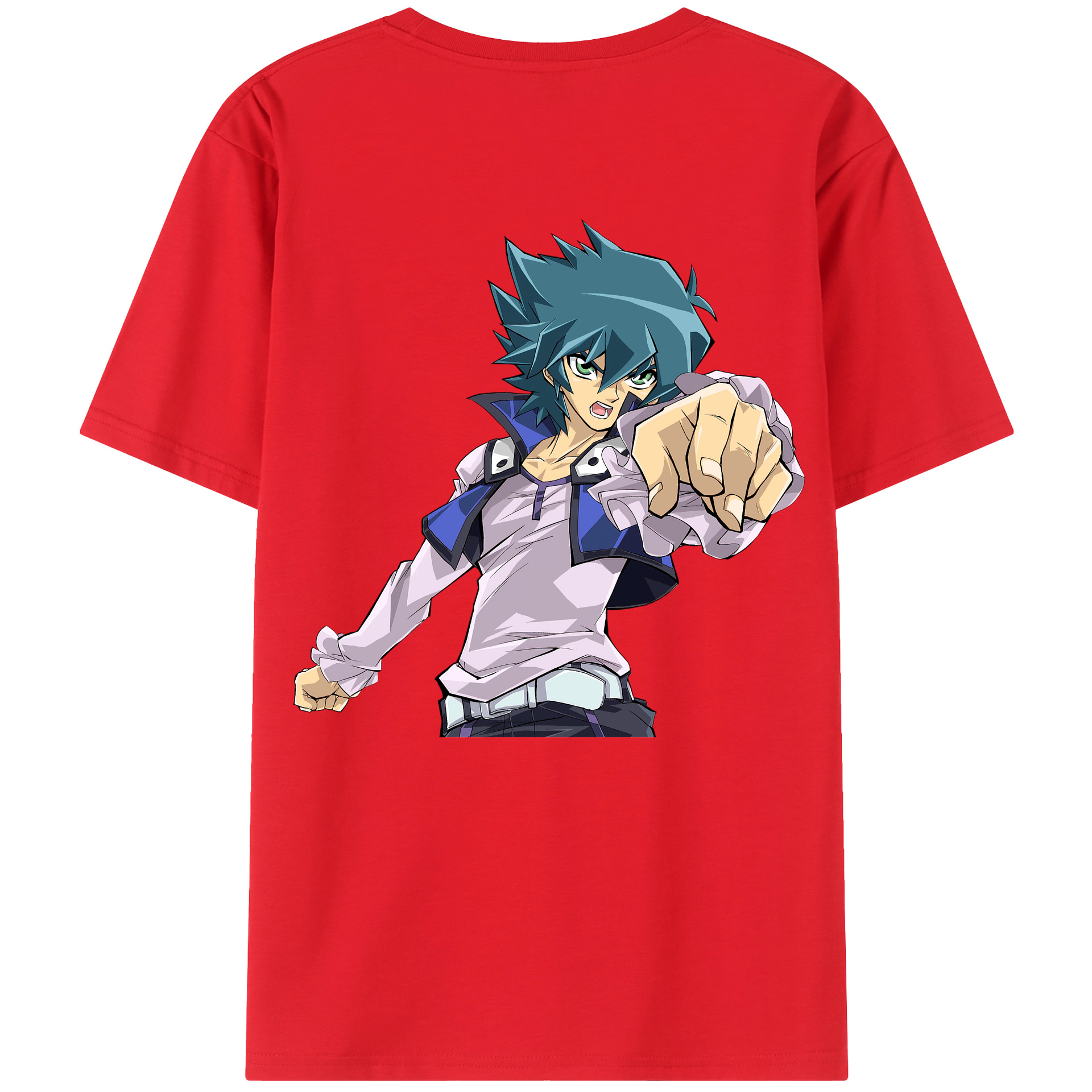（画像用） 遊☆戯☆王 Yu-Gi-Oh! 綿100％ メンズ半袖Tシャツ（バックプリント） 通気性