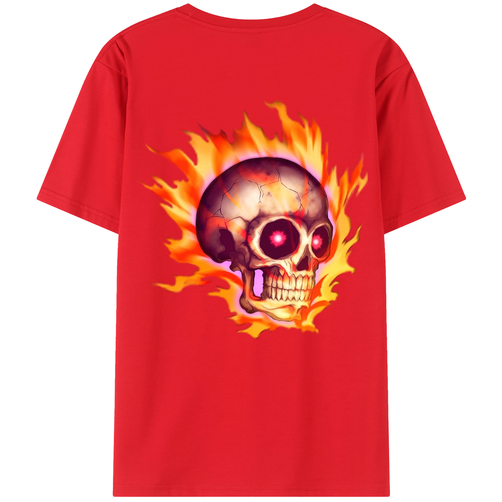 （画像用） 遊☆戯☆王 Yu-Gi-Oh! 綿100％ メンズ半袖Tシャツ（バックプリント） 通気性