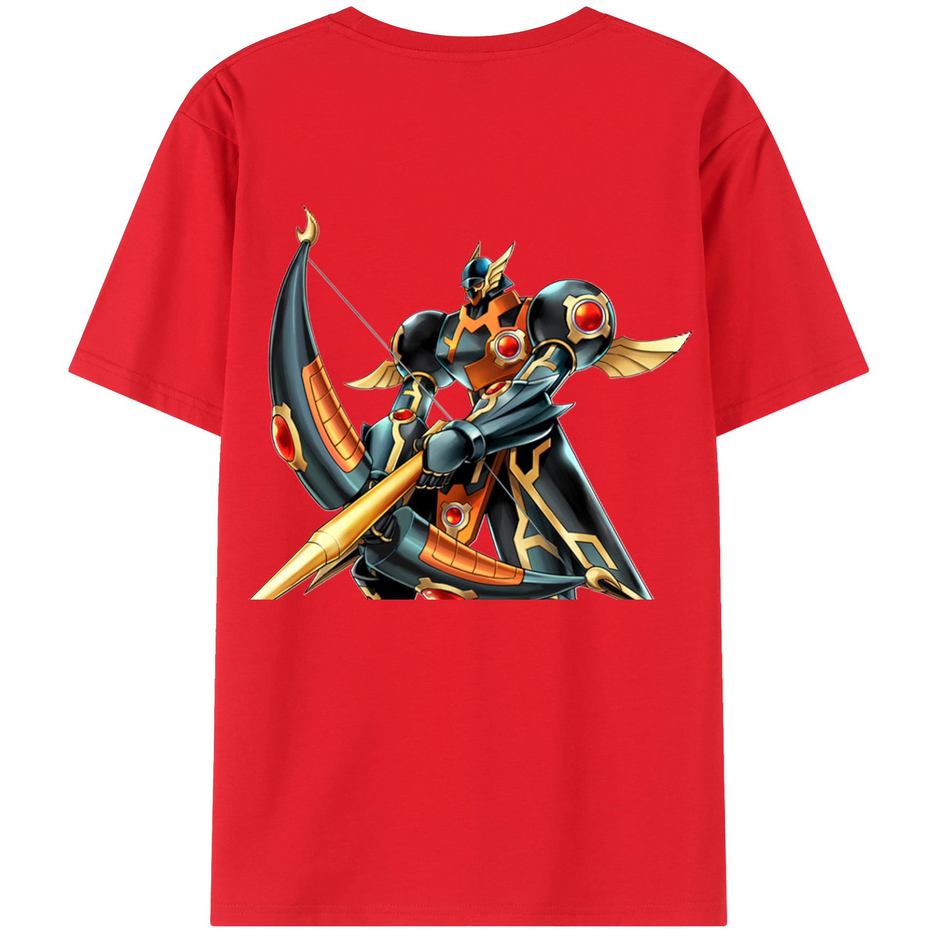 （画像用） 遊☆戯☆王 Yu-Gi-Oh! 綿100％ メンズ半袖Tシャツ（バックプリント） 通気性