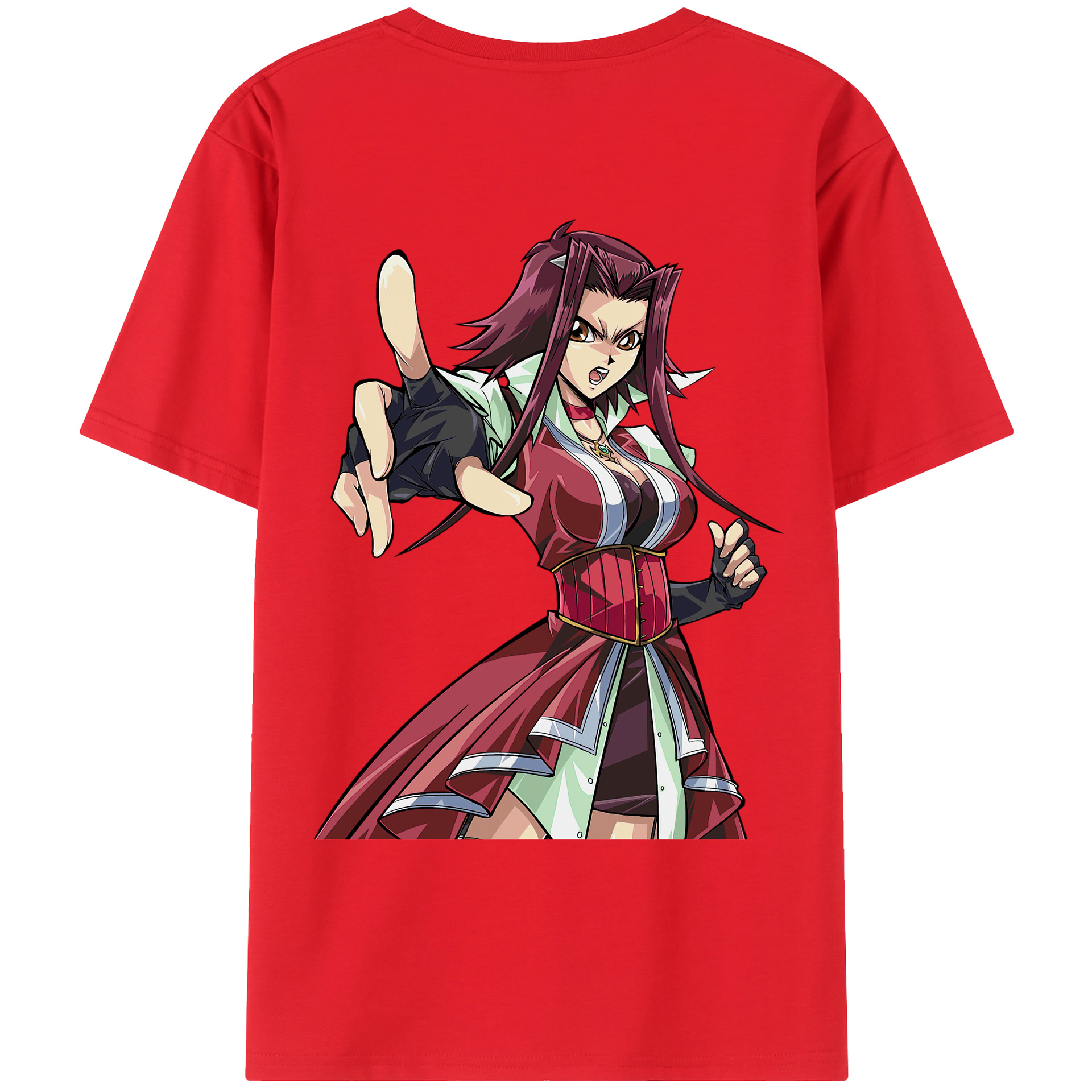 （画像用） 遊☆戯☆王 Yu-Gi-Oh! 綿100％ メンズ半袖Tシャツ（バックプリント） 通気性