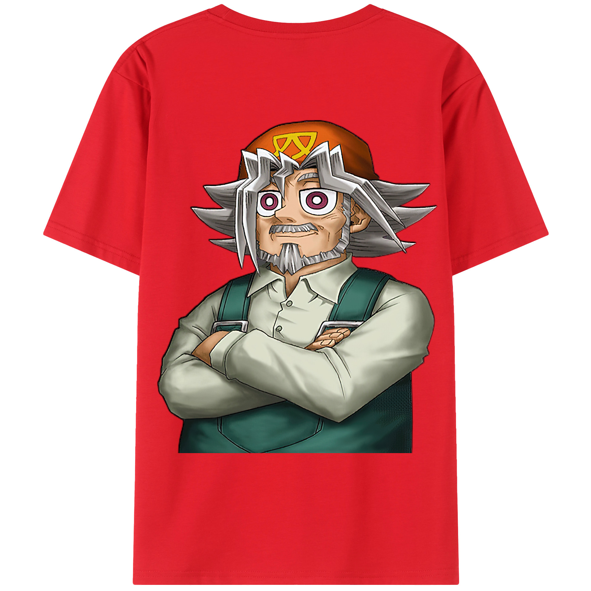 （画像用） 遊☆戯☆王 Yu-Gi-Oh! 綿100％ メンズ半袖Tシャツ（バックプリント） 通気性