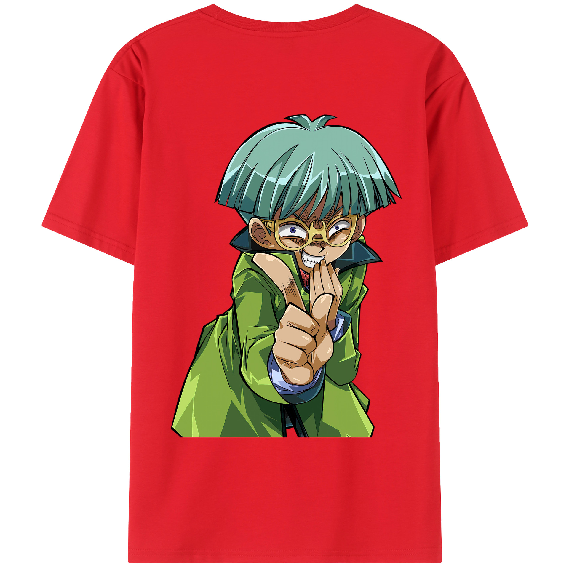 （画像用） 遊☆戯☆王 Yu-Gi-Oh! 綿100％ メンズ半袖Tシャツ（バックプリント） 通気性