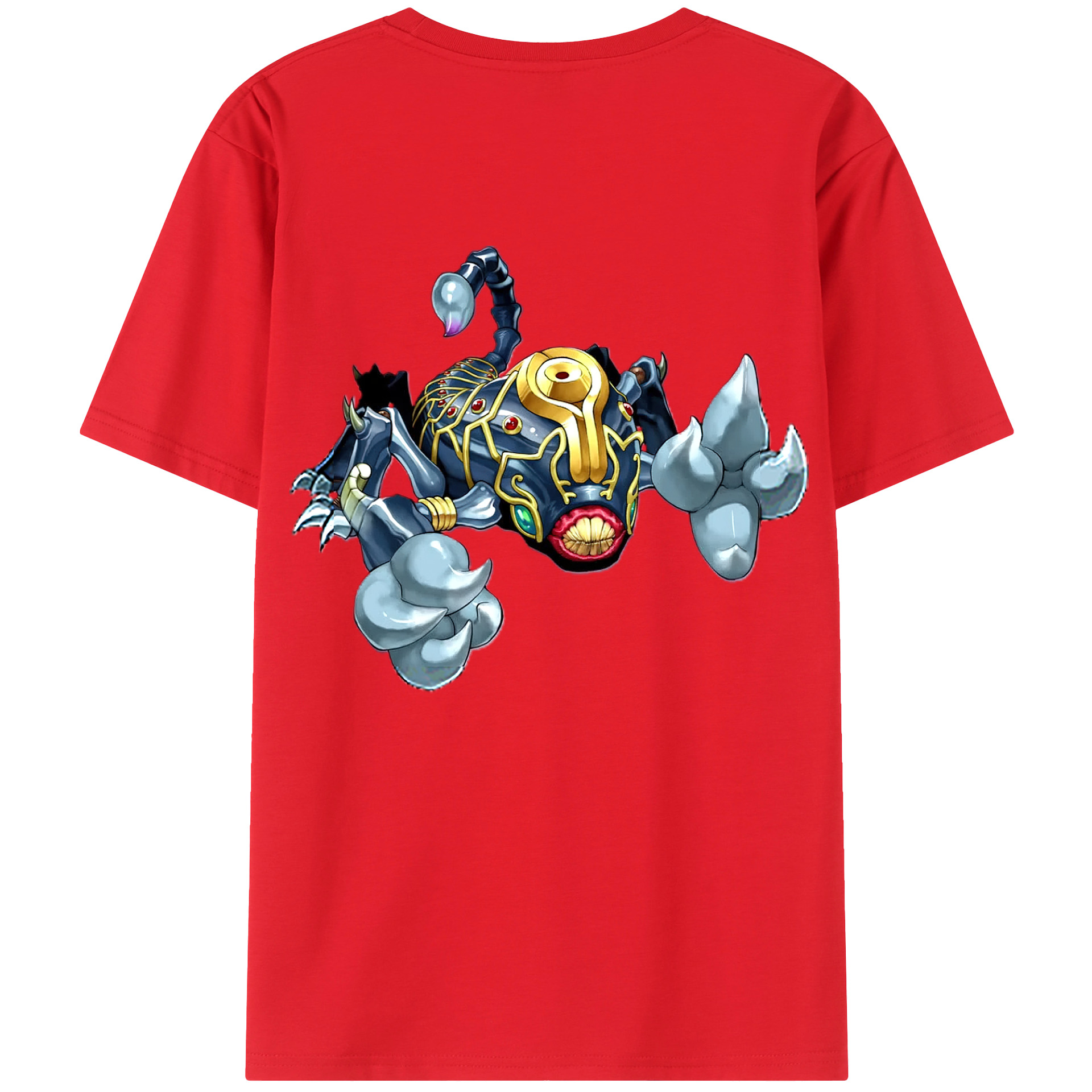 （画像用） 遊☆戯☆王 Yu-Gi-Oh! 綿100％ メンズ半袖Tシャツ（バックプリント） 通気性
