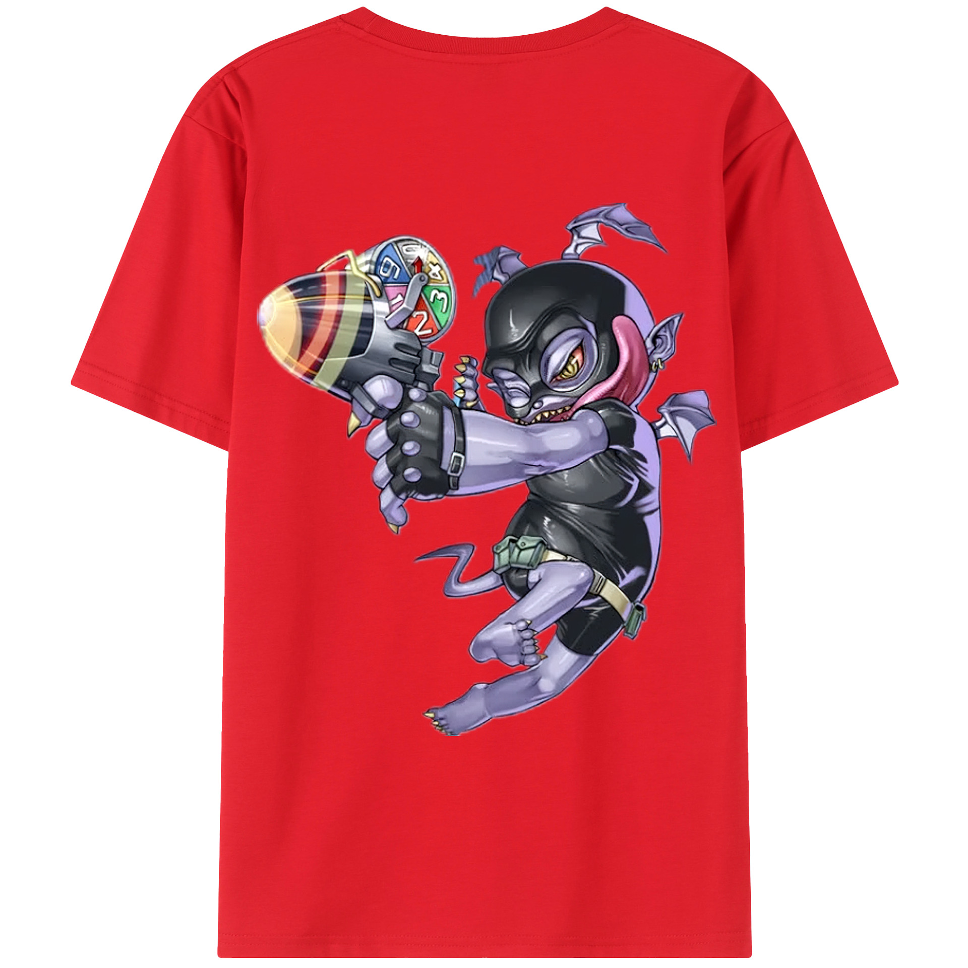 （画像用） 遊☆戯☆王 Yu-Gi-Oh! 綿100％ メンズ半袖Tシャツ（バックプリント） 通気性