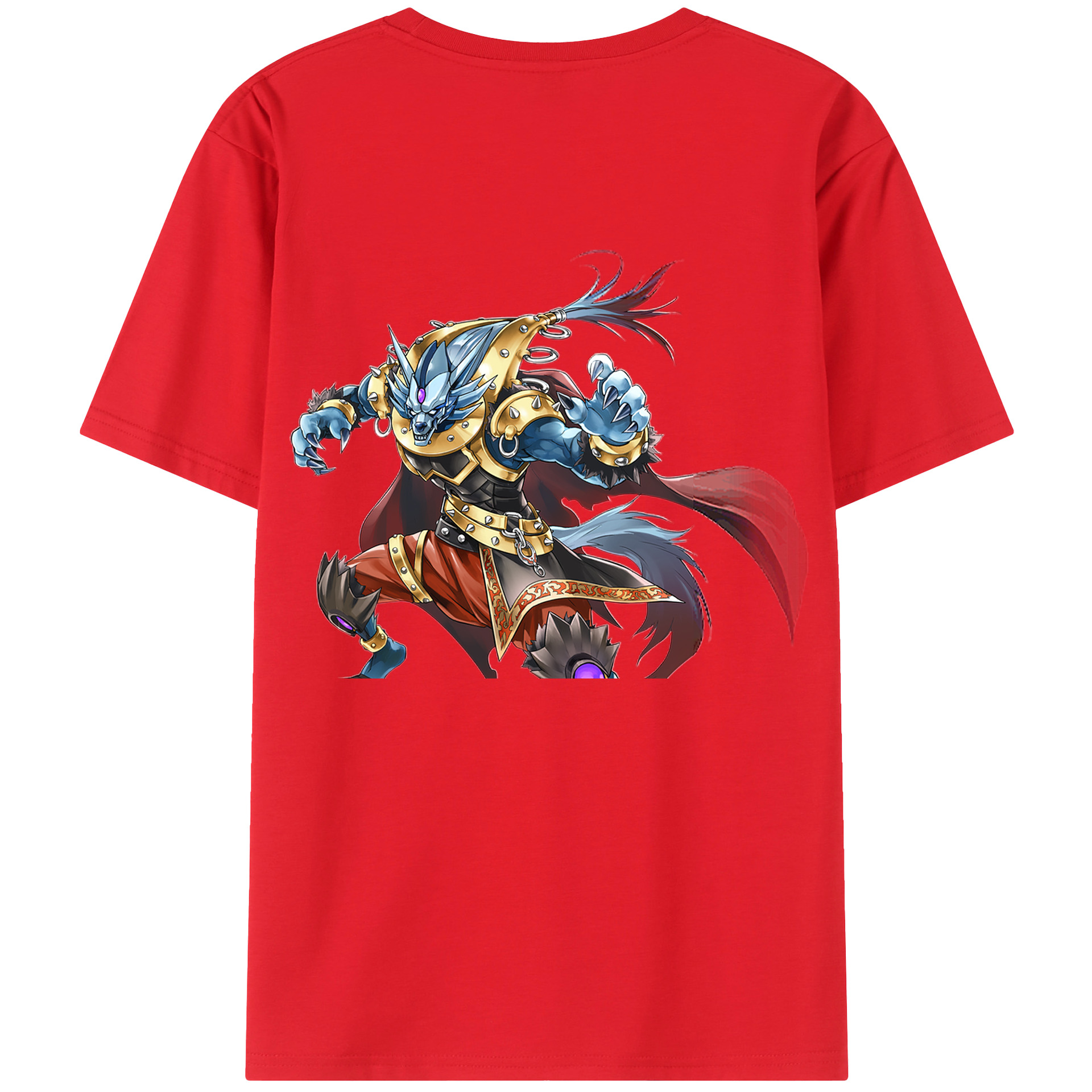 （画像用） 遊☆戯☆王 Yu-Gi-Oh! 綿100％ メンズ半袖Tシャツ（バックプリント） 通気性