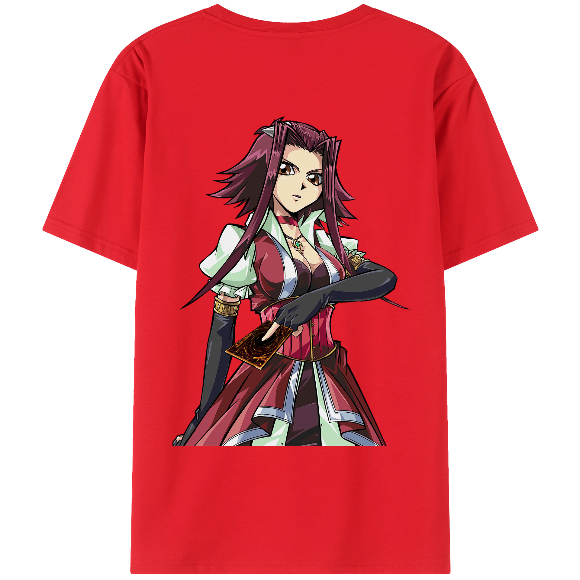 （画像用） 遊☆戯☆王 Yu-Gi-Oh! 綿100％ メンズ半袖Tシャツ（バックプリント） 通気性