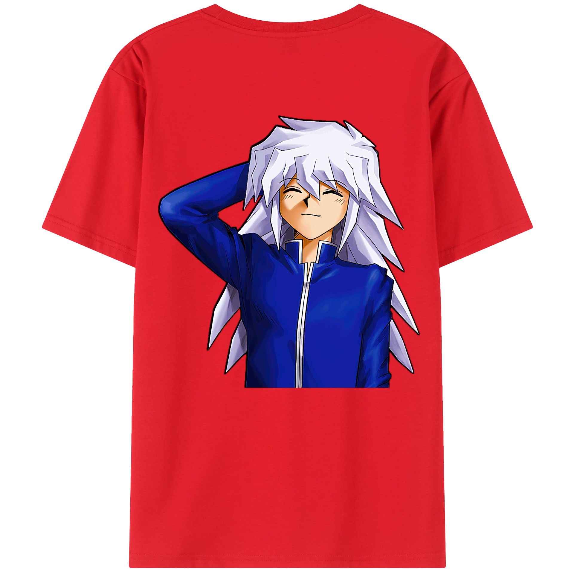 （画像用） 遊☆戯☆王 Yu-Gi-Oh! 綿100％ メンズ半袖Tシャツ（バックプリント） 通気性