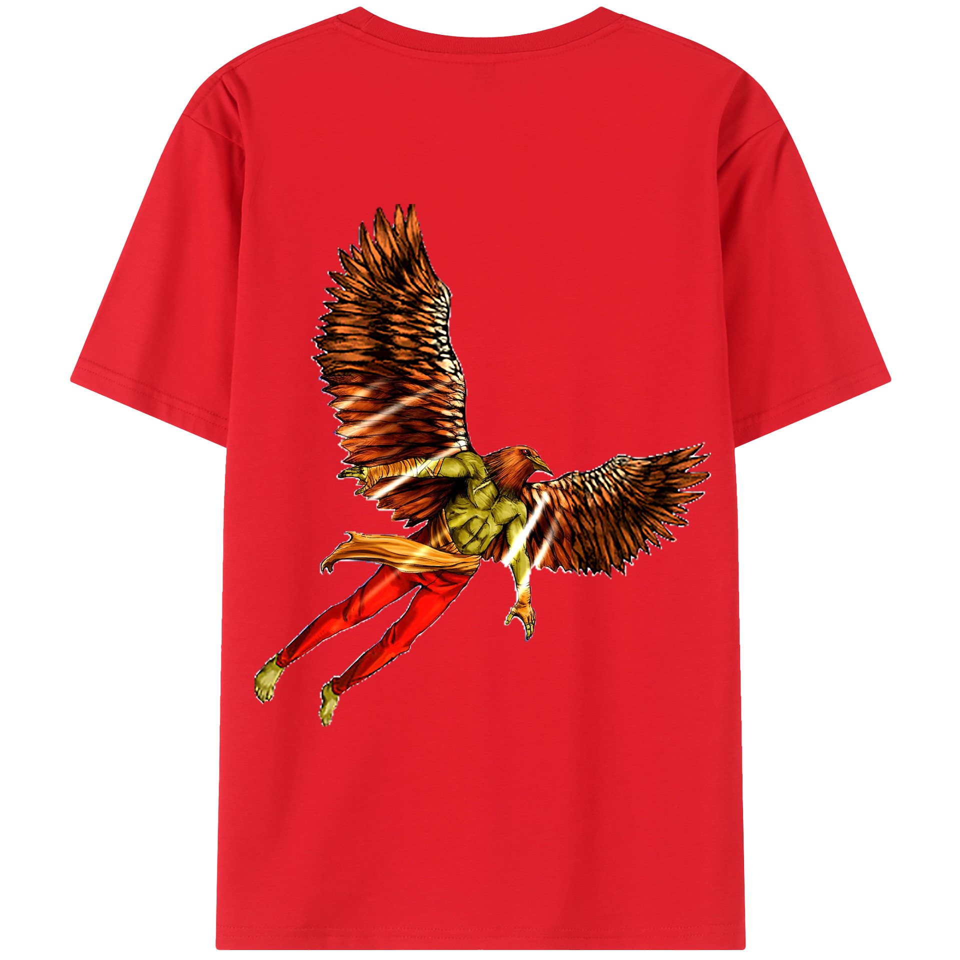 （画像用） 遊☆戯☆王 Yu-Gi-Oh! 綿100％ メンズ半袖Tシャツ（バックプリント） 通気性