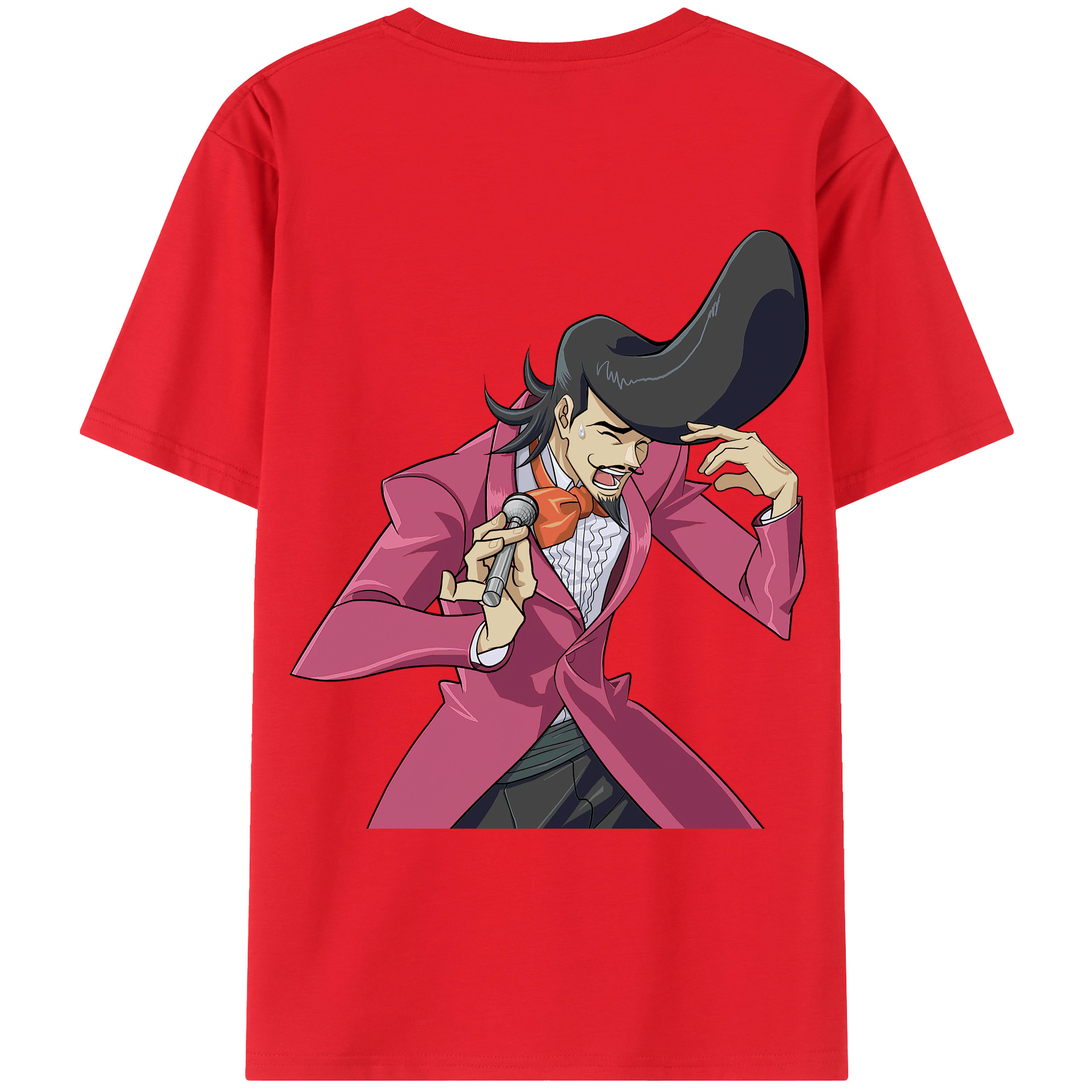 （画像用） 遊☆戯☆王 Yu-Gi-Oh! 綿100％ メンズ半袖Tシャツ（バックプリント） 通気性