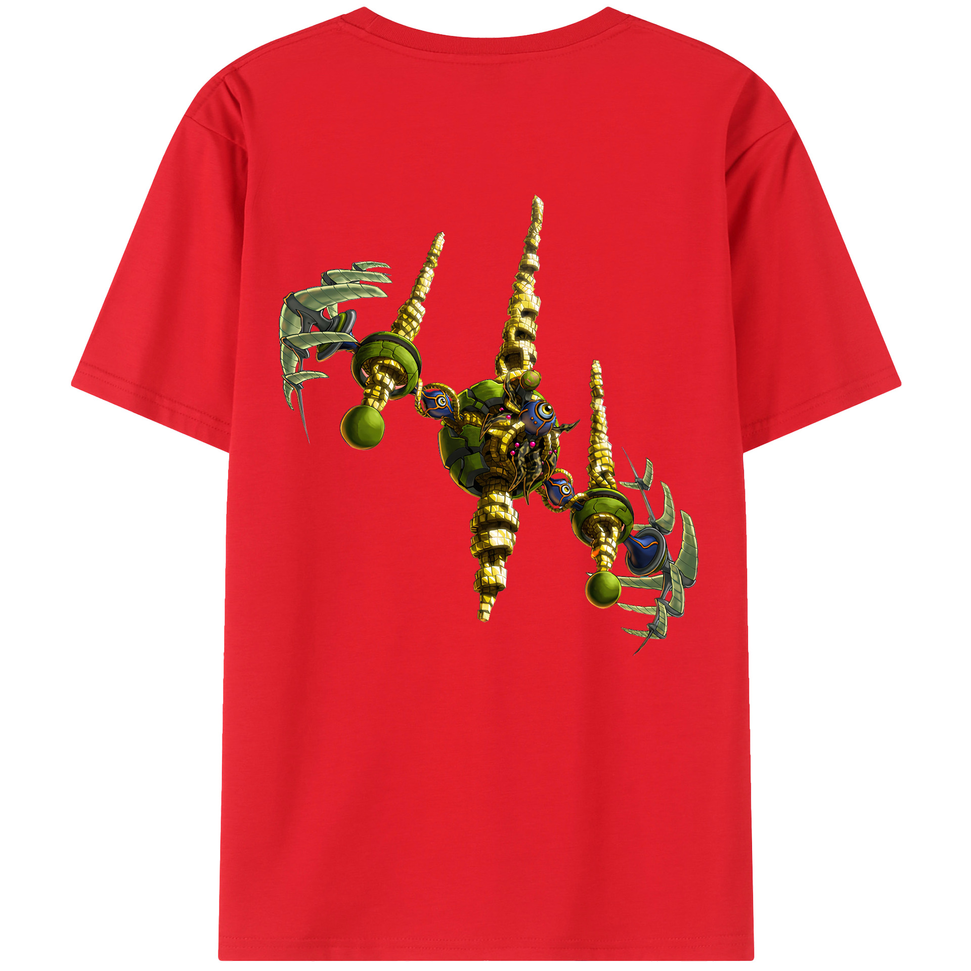 （画像用） 遊☆戯☆王 Yu-Gi-Oh! 綿100％ メンズ半袖Tシャツ（バックプリント） 通気性