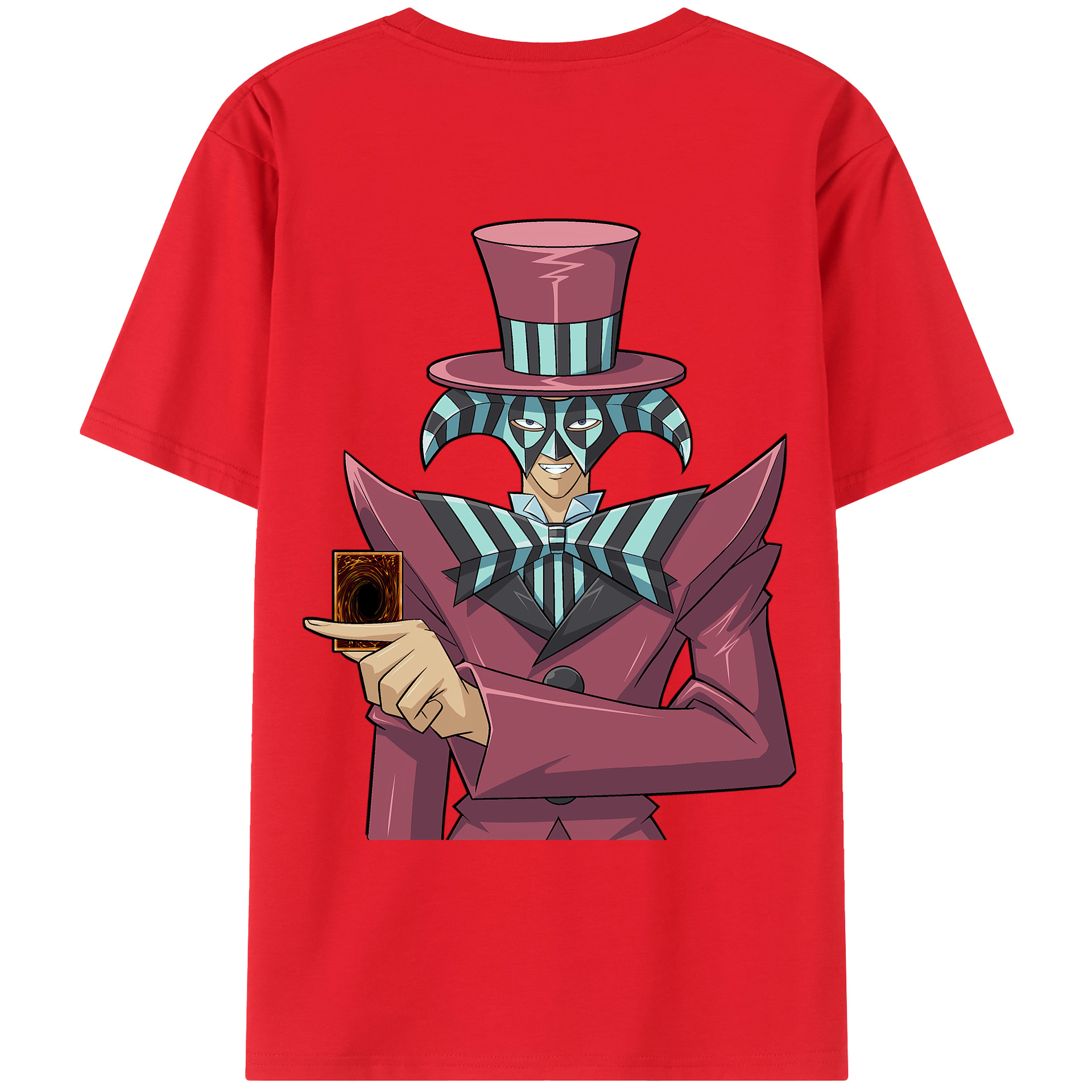 （画像用） 遊☆戯☆王 Yu-Gi-Oh! 綿100％ メンズ半袖Tシャツ（バックプリント） 通気性