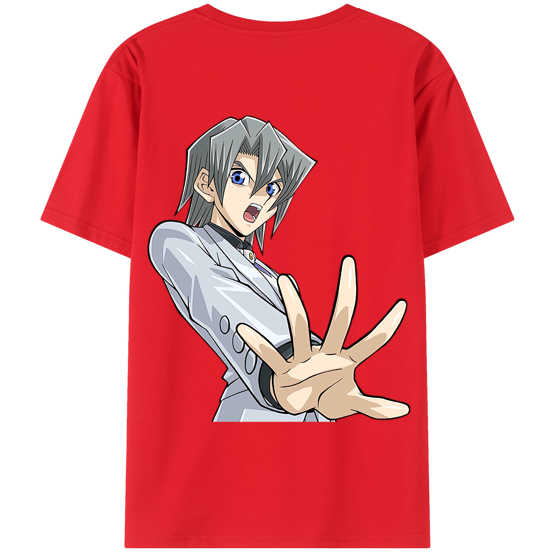 （画像用） 遊☆戯☆王 Yu-Gi-Oh! 綿100％ メンズ半袖Tシャツ（バックプリント） 通気性