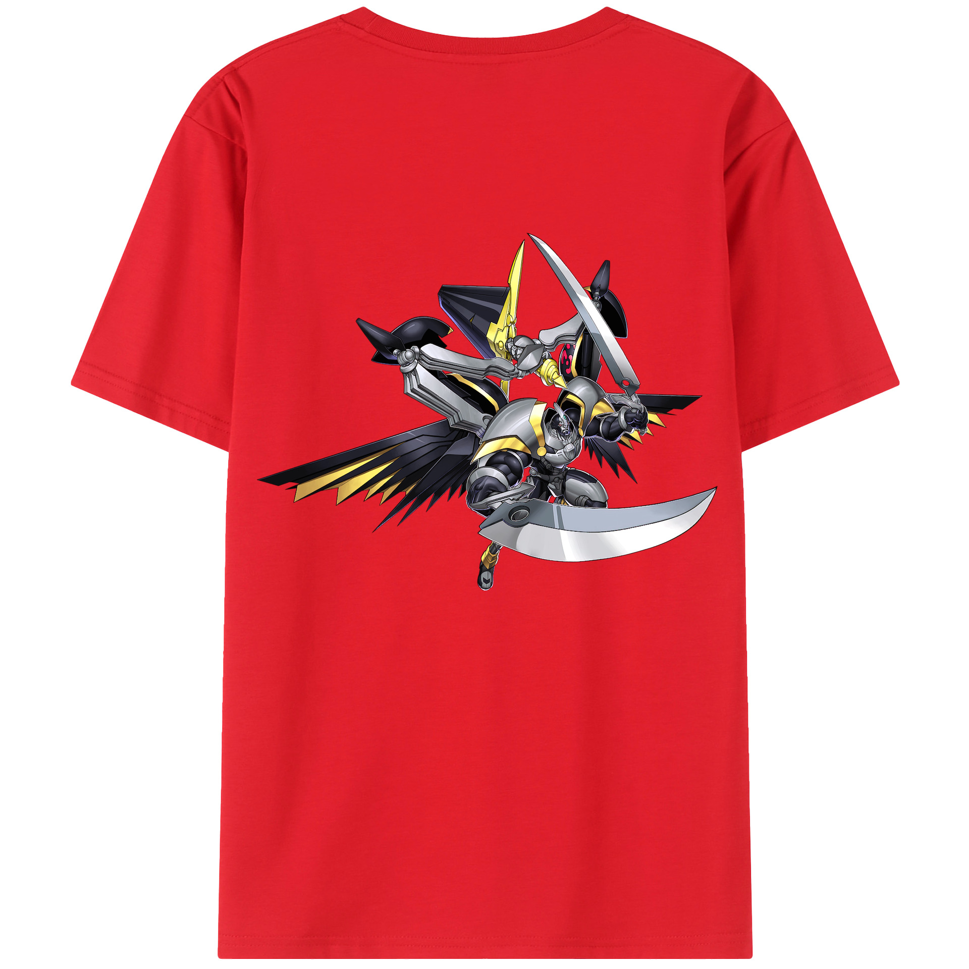 （画像用） 遊☆戯☆王 Yu-Gi-Oh! 綿100％ メンズ半袖Tシャツ（バックプリント） 通気性