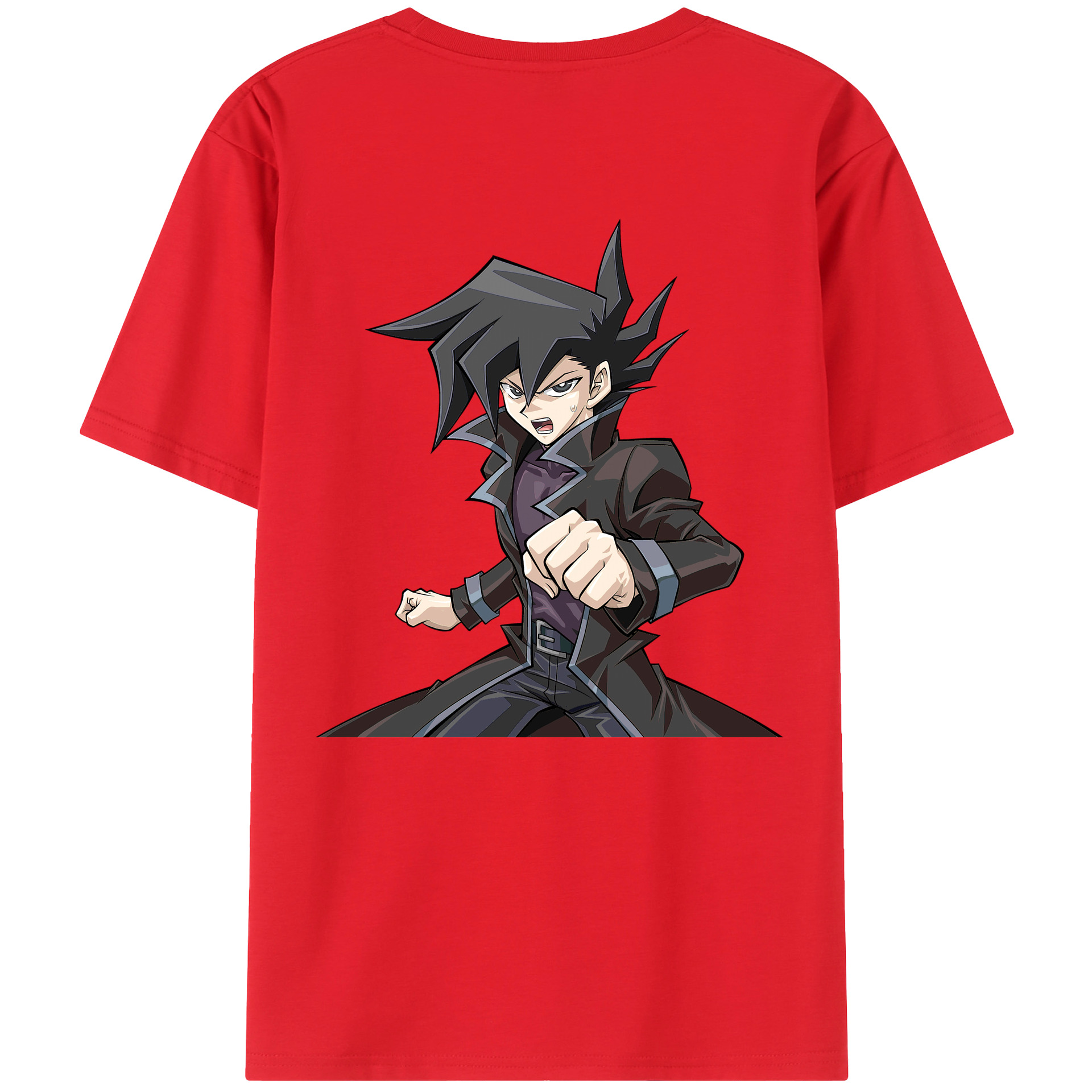 （画像用） 遊☆戯☆王 Yu-Gi-Oh! 綿100％ メンズ半袖Tシャツ（バックプリント） 通気性