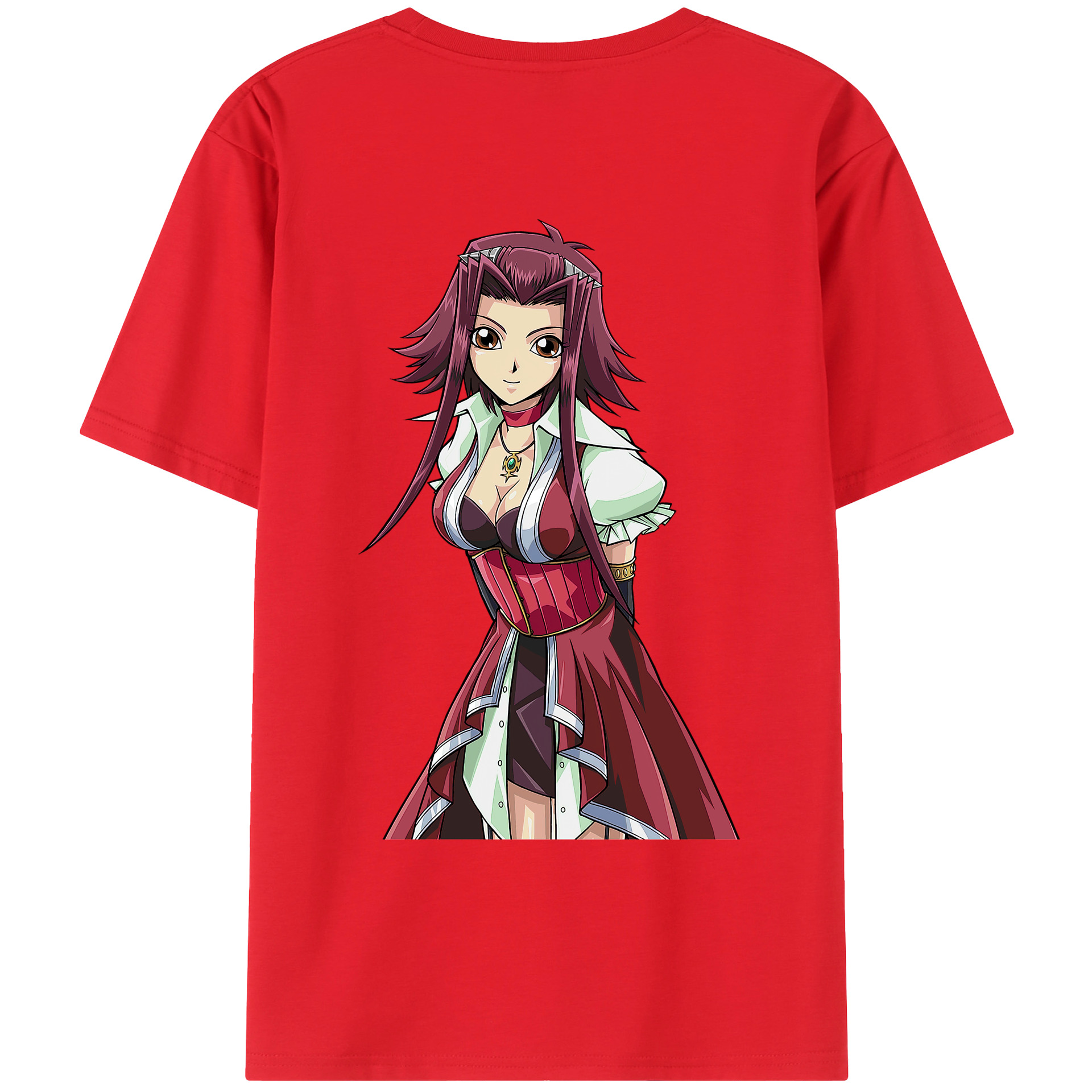 （画像用） 遊☆戯☆王 Yu-Gi-Oh! 綿100％ メンズ半袖Tシャツ（バックプリント） 通気性
