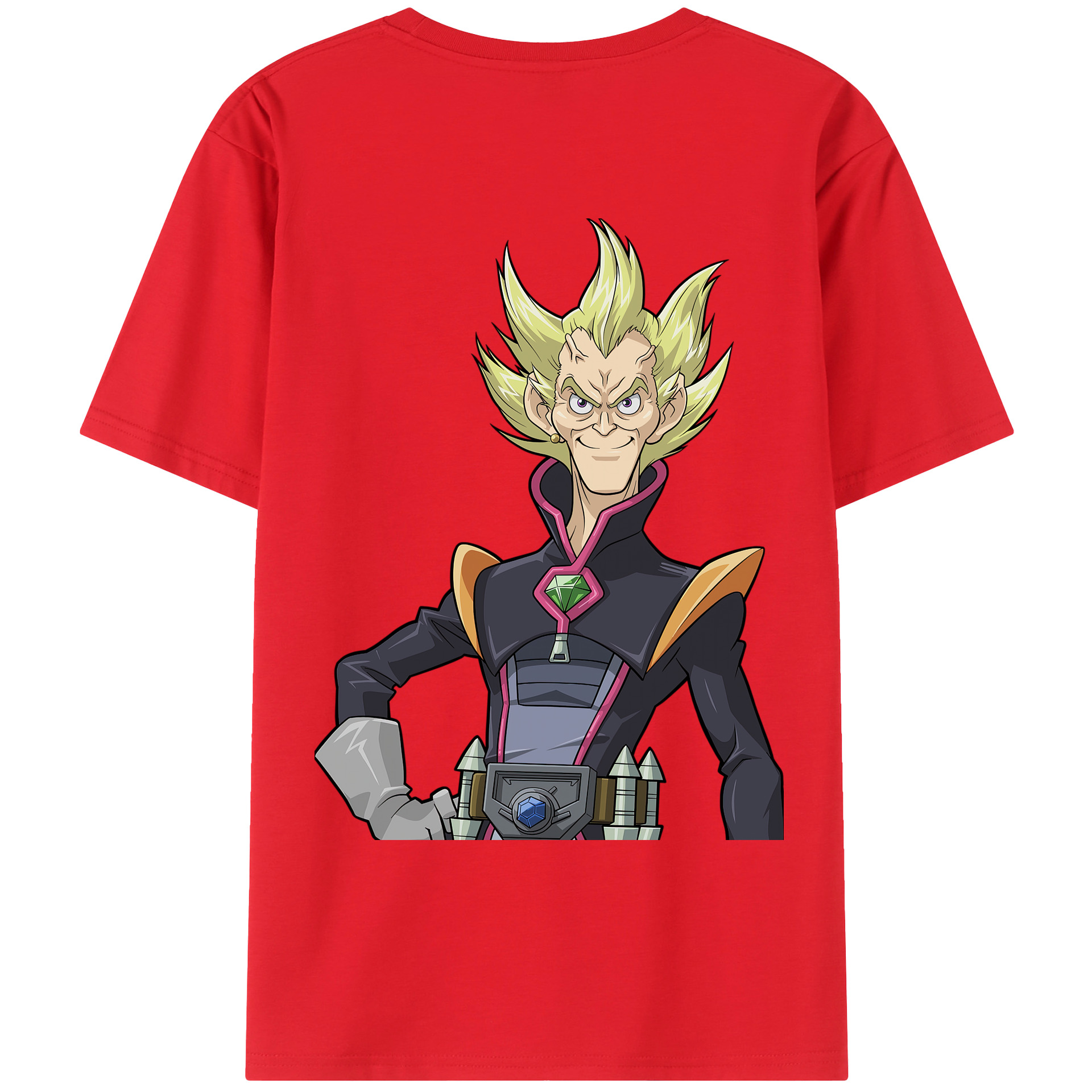 （画像用） 遊☆戯☆王 Yu-Gi-Oh! 綿100％ メンズ半袖Tシャツ（バックプリント） 通気性