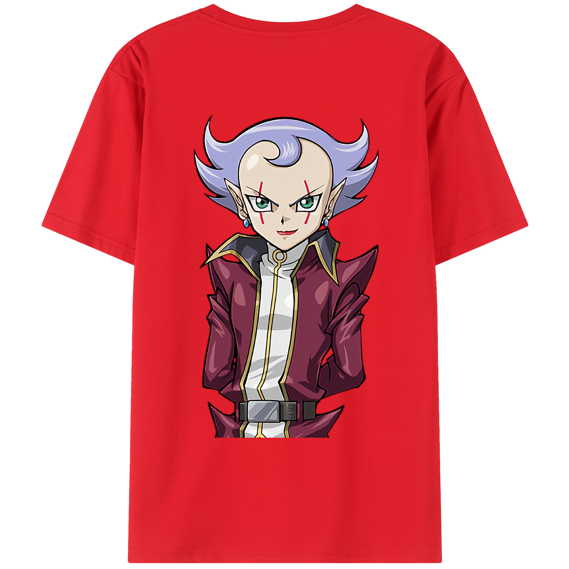 （画像用） 遊☆戯☆王 Yu-Gi-Oh! 綿100％ メンズ半袖Tシャツ（バックプリント） 通気性