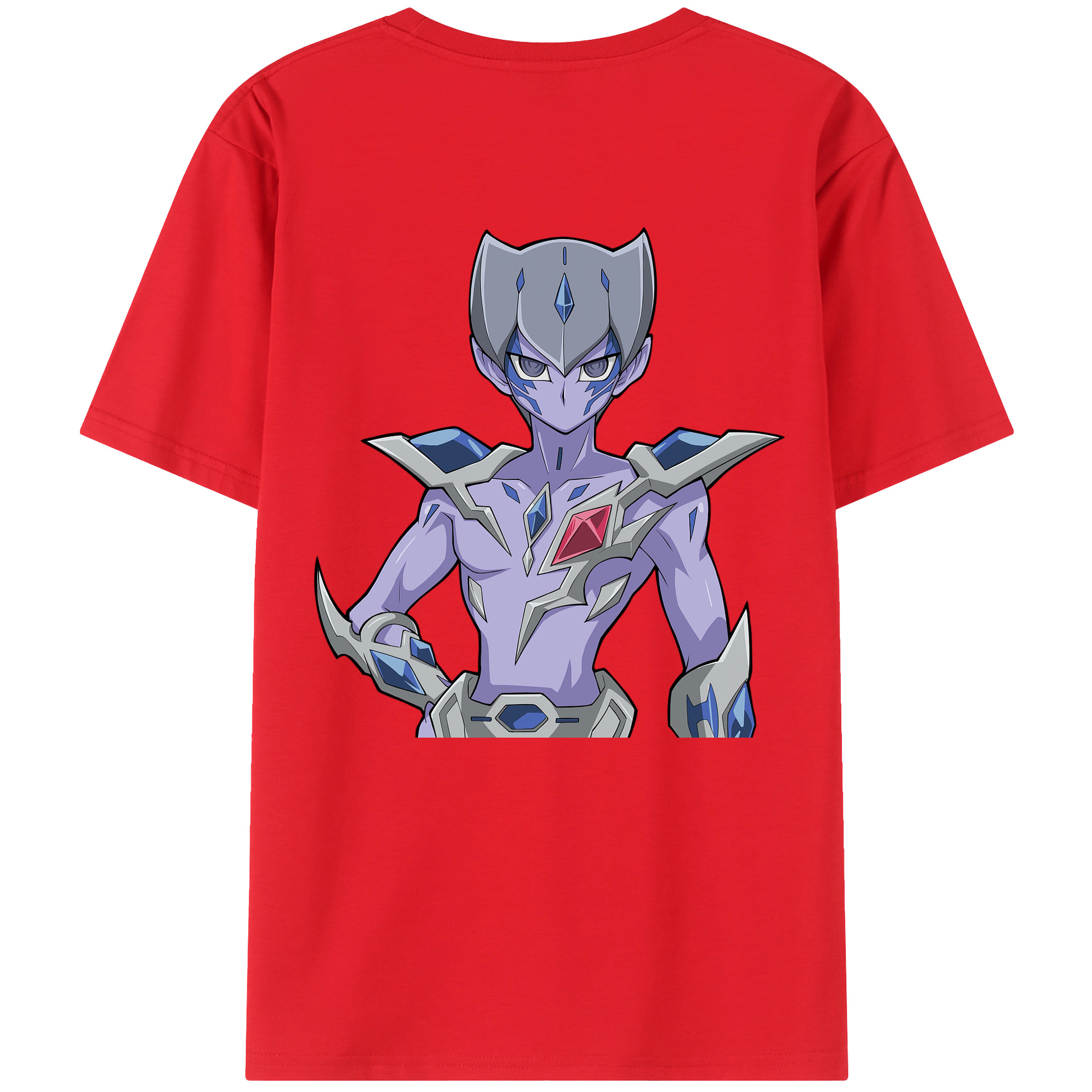 （画像用） 遊☆戯☆王 Yu-Gi-Oh! 綿100％ メンズ半袖Tシャツ（バックプリント） 通気性