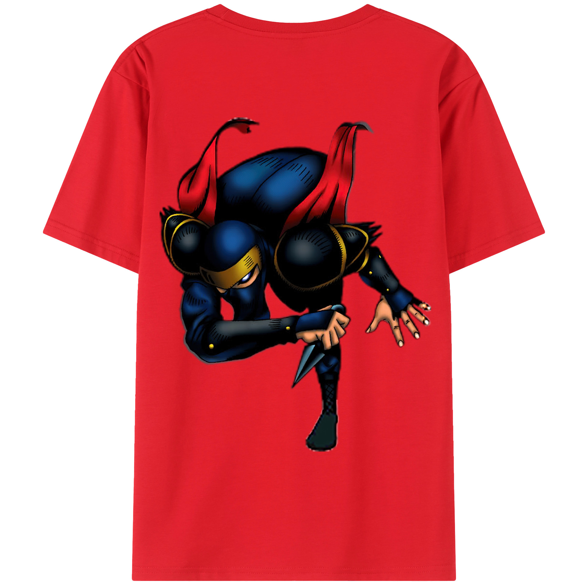 （画像用） 遊☆戯☆王 Yu-Gi-Oh! 綿100％ メンズ半袖Tシャツ（バックプリント） 通気性