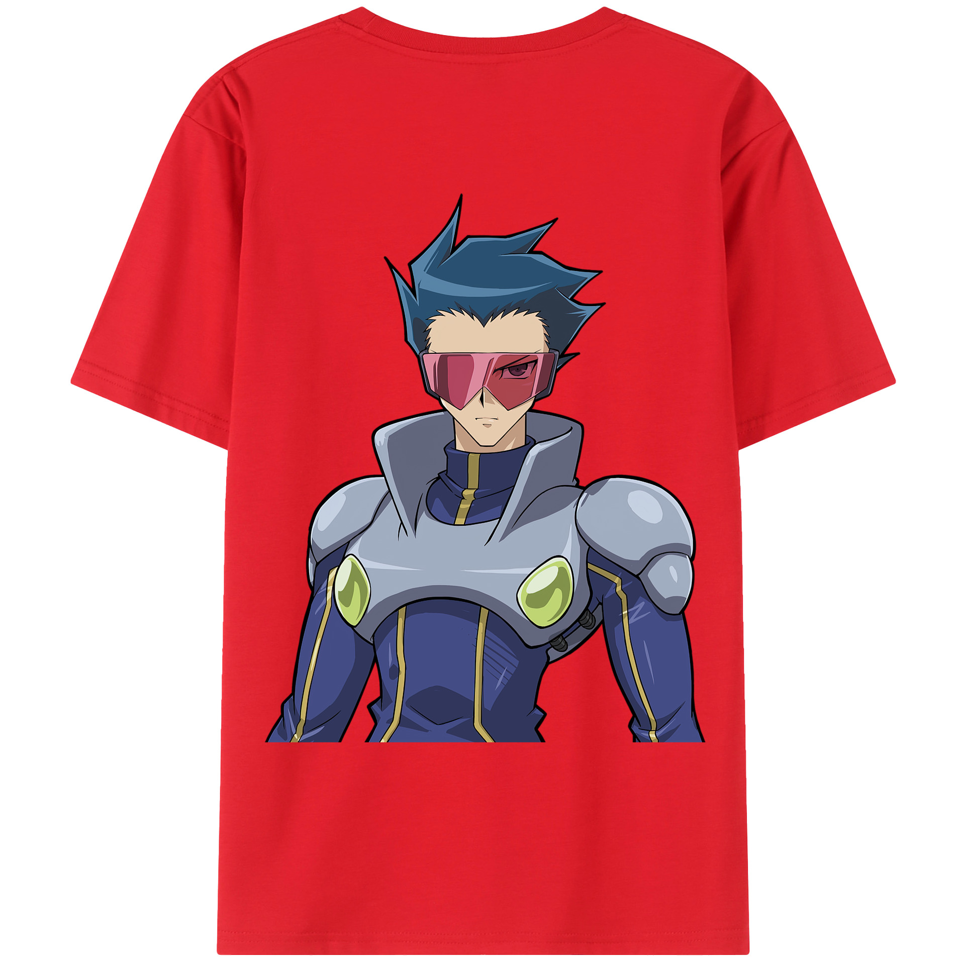 （画像用） 遊☆戯☆王 Yu-Gi-Oh! 綿100％ メンズ半袖Tシャツ（バックプリント） 通気性