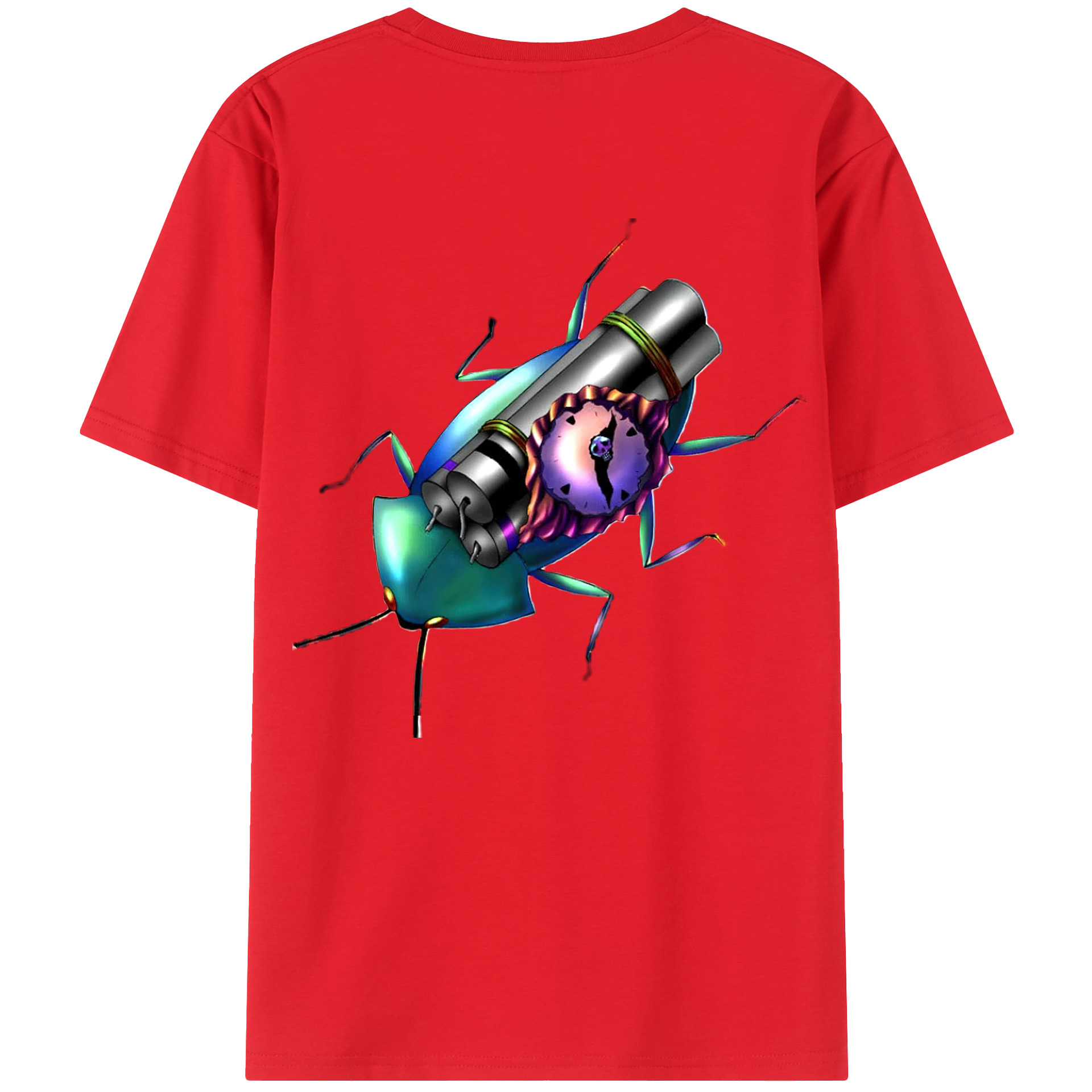 （画像用） 遊☆戯☆王 Yu-Gi-Oh! 綿100％ メンズ半袖Tシャツ（バックプリント） 通気性