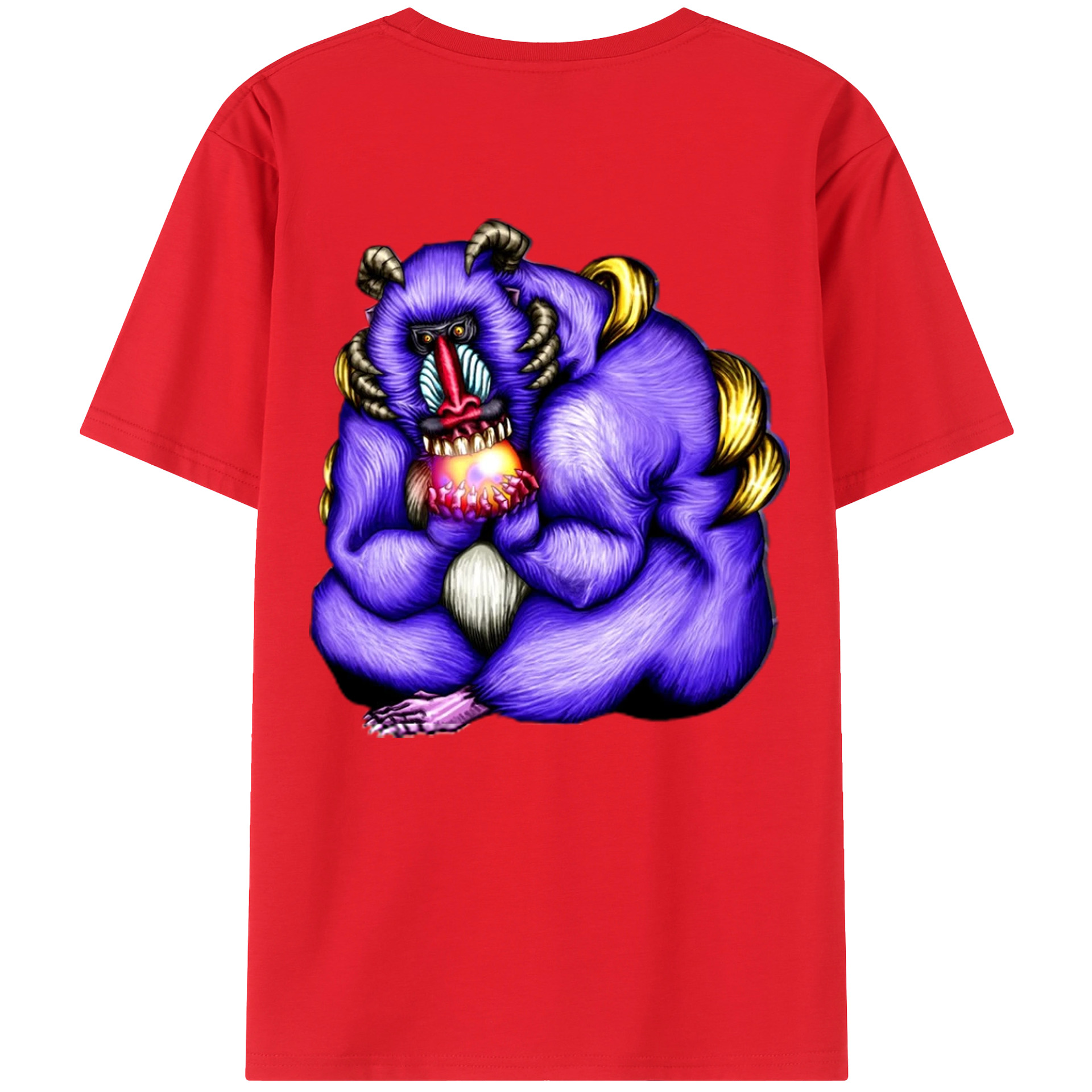 （画像用） 遊☆戯☆王 Yu-Gi-Oh! 綿100％ メンズ半袖Tシャツ（バックプリント） 通気性