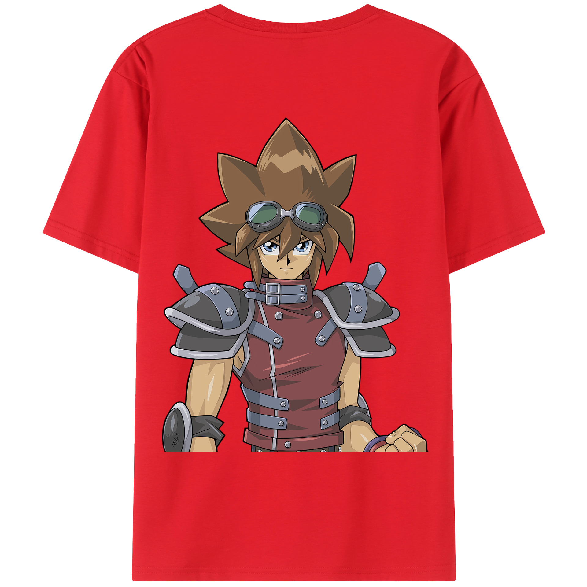 （画像用） 遊☆戯☆王 Yu-Gi-Oh! 綿100％ メンズ半袖Tシャツ（バックプリント） 通気性