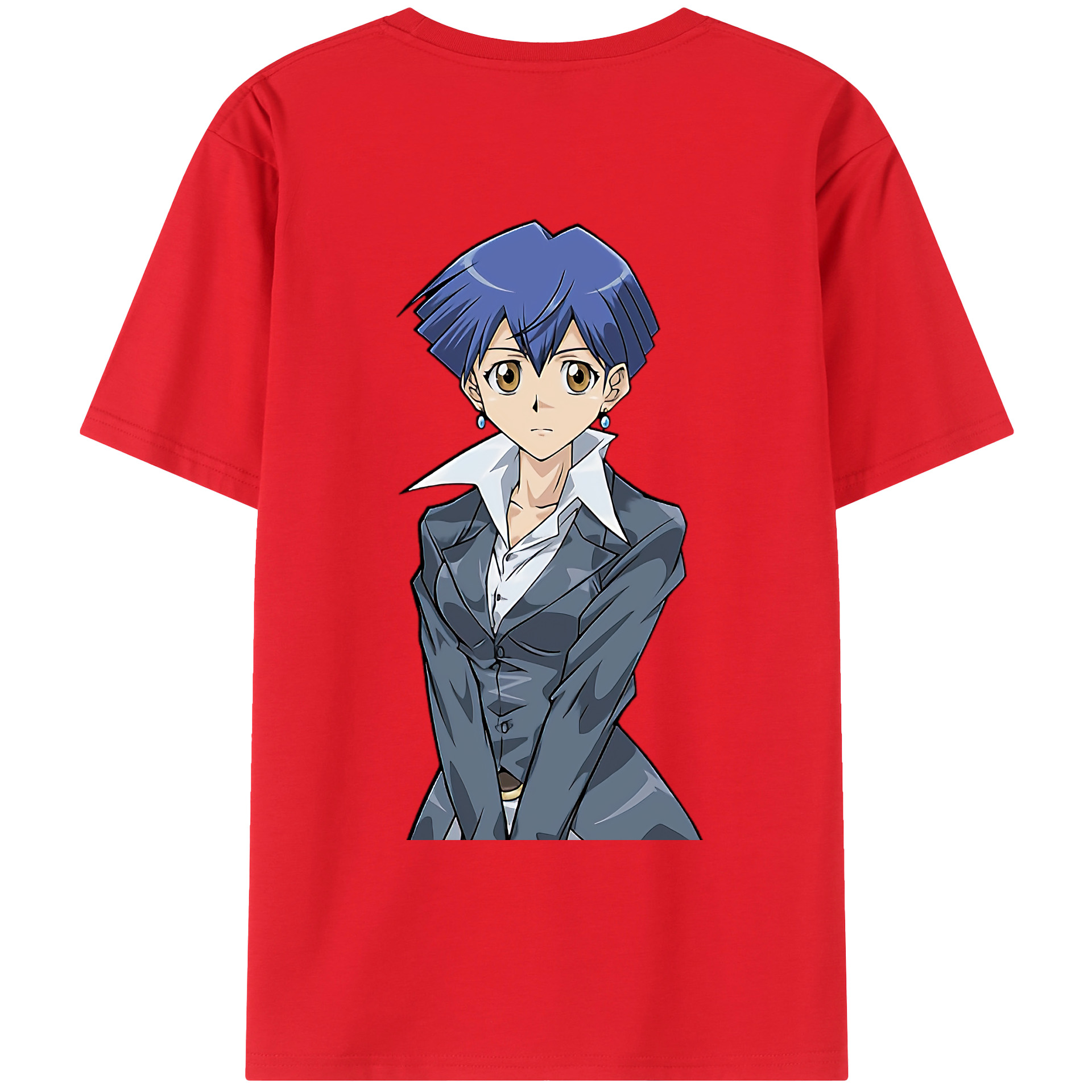 （画像用） 遊☆戯☆王 Yu-Gi-Oh! 綿100％ メンズ半袖Tシャツ（バックプリント） 通気性