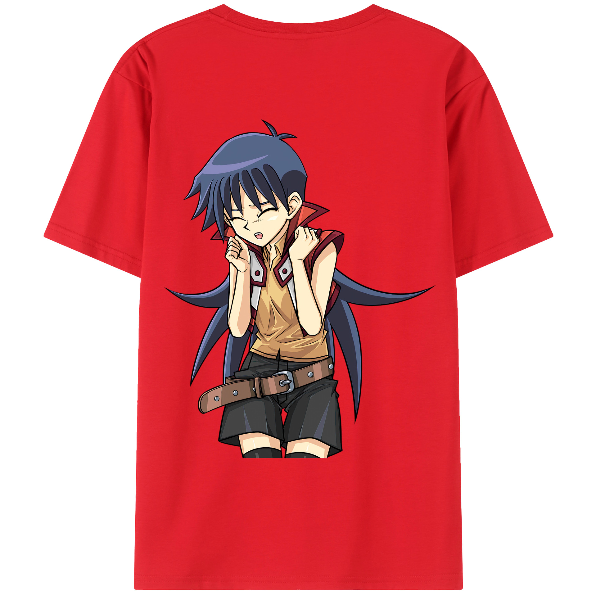 （画像用） 遊☆戯☆王 Yu-Gi-Oh! 綿100％ メンズ半袖Tシャツ（バックプリント） 通気性