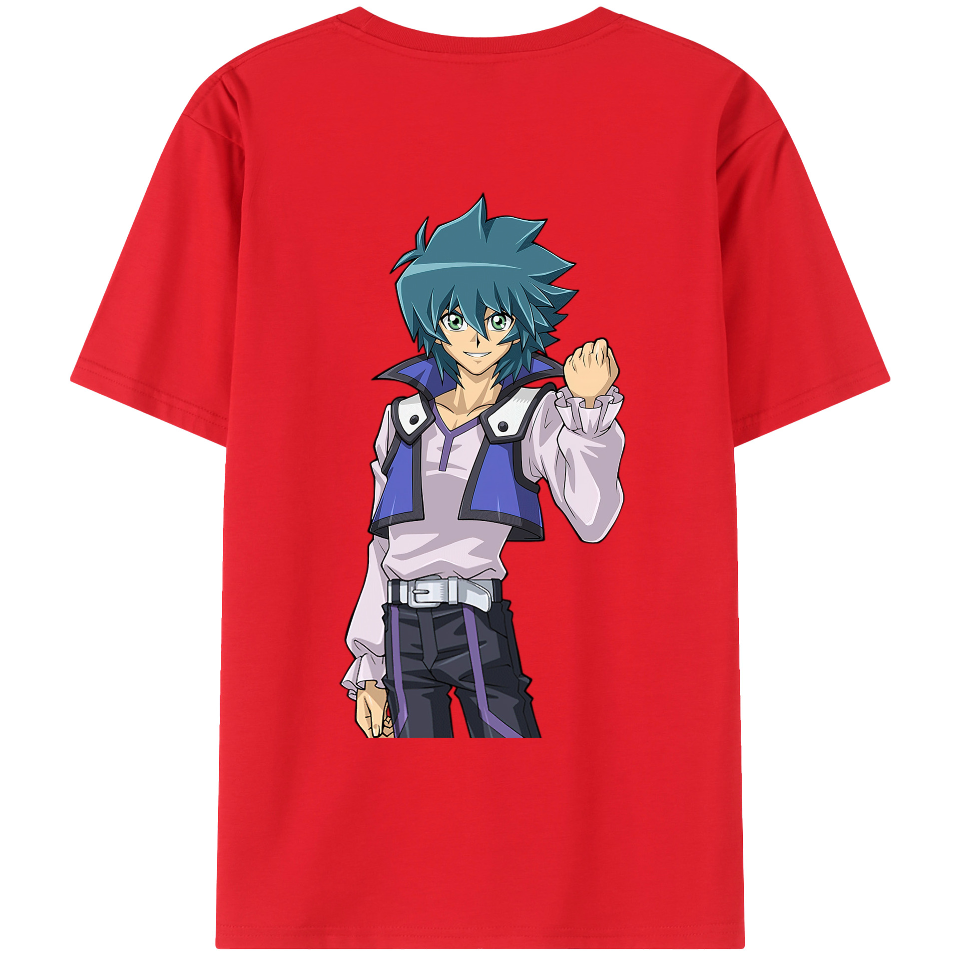 （画像用） 遊☆戯☆王 Yu-Gi-Oh! 綿100％ メンズ半袖Tシャツ（バックプリント） 通気性
