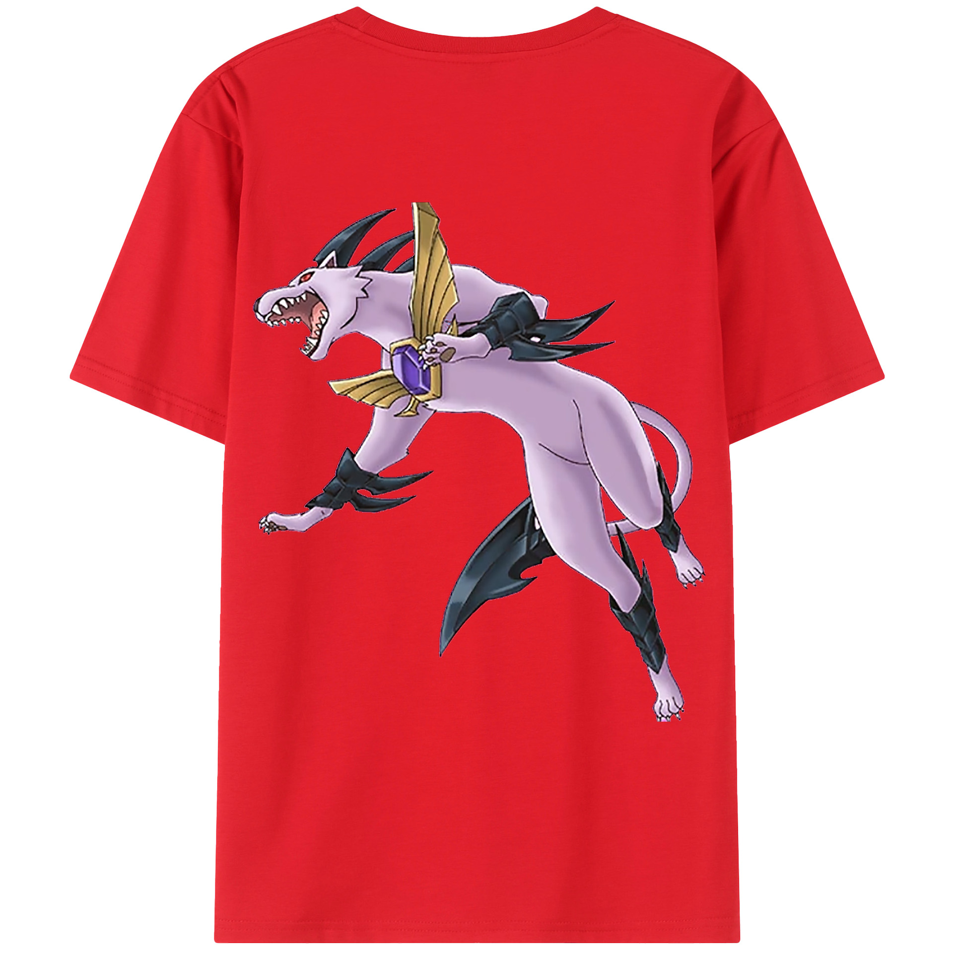 （画像用） 遊☆戯☆王 Yu-Gi-Oh! 綿100％ メンズ半袖Tシャツ（バックプリント） 通気性