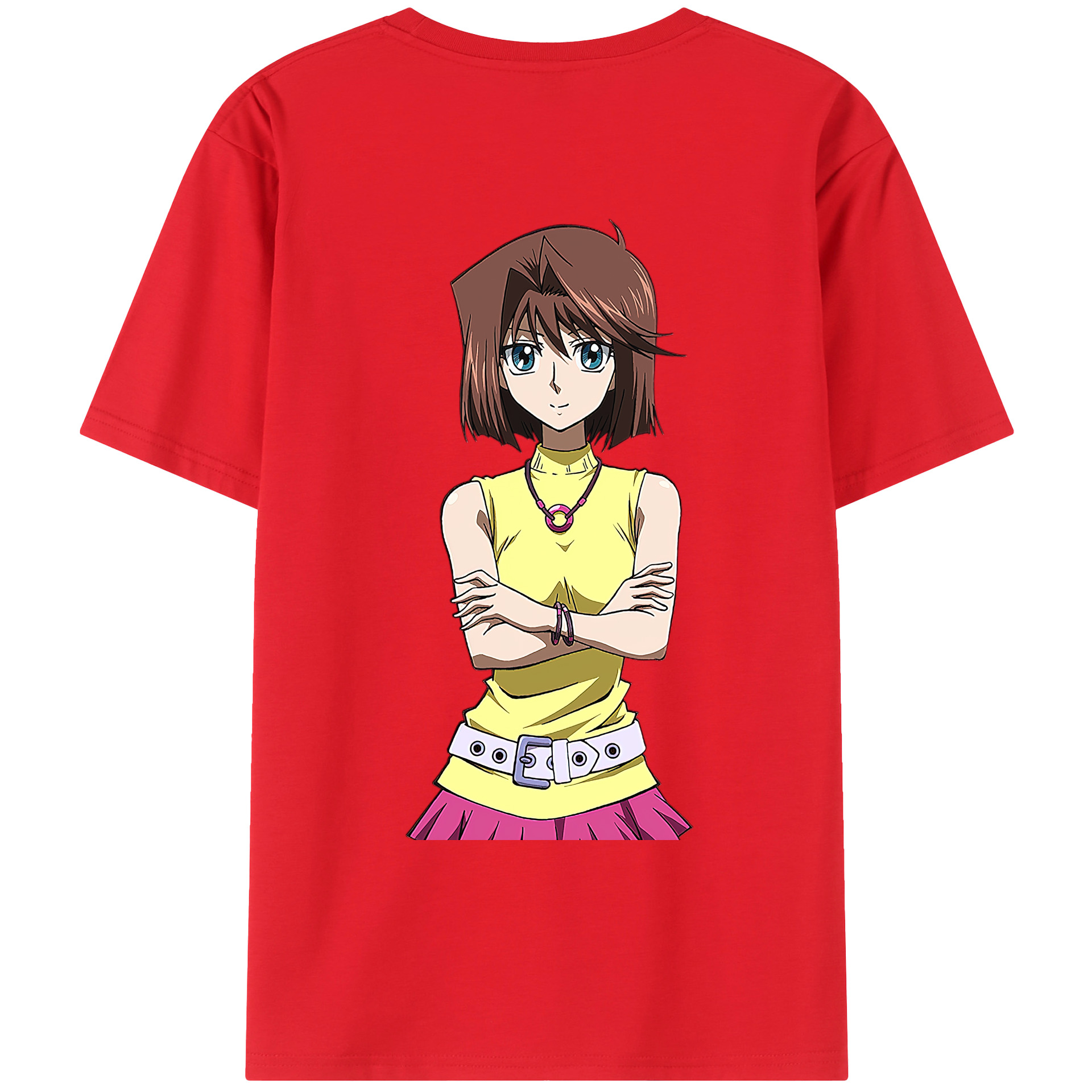 （画像用） 遊☆戯☆王 Yu-Gi-Oh! 綿100％ メンズ半袖Tシャツ（バックプリント） 通気性