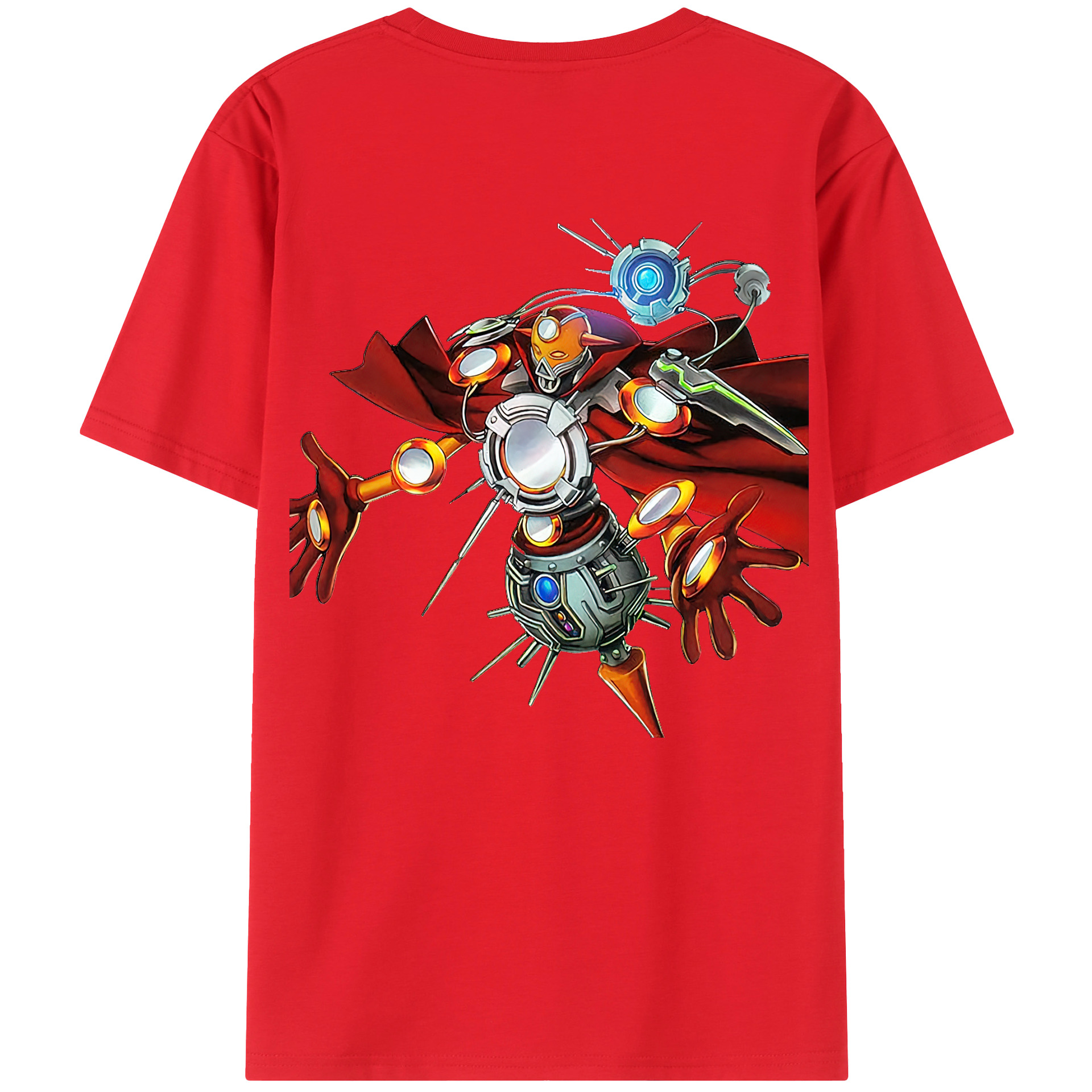 （画像用） 遊☆戯☆王 Yu-Gi-Oh! 綿100％ メンズ半袖Tシャツ（バックプリント） 通気性
