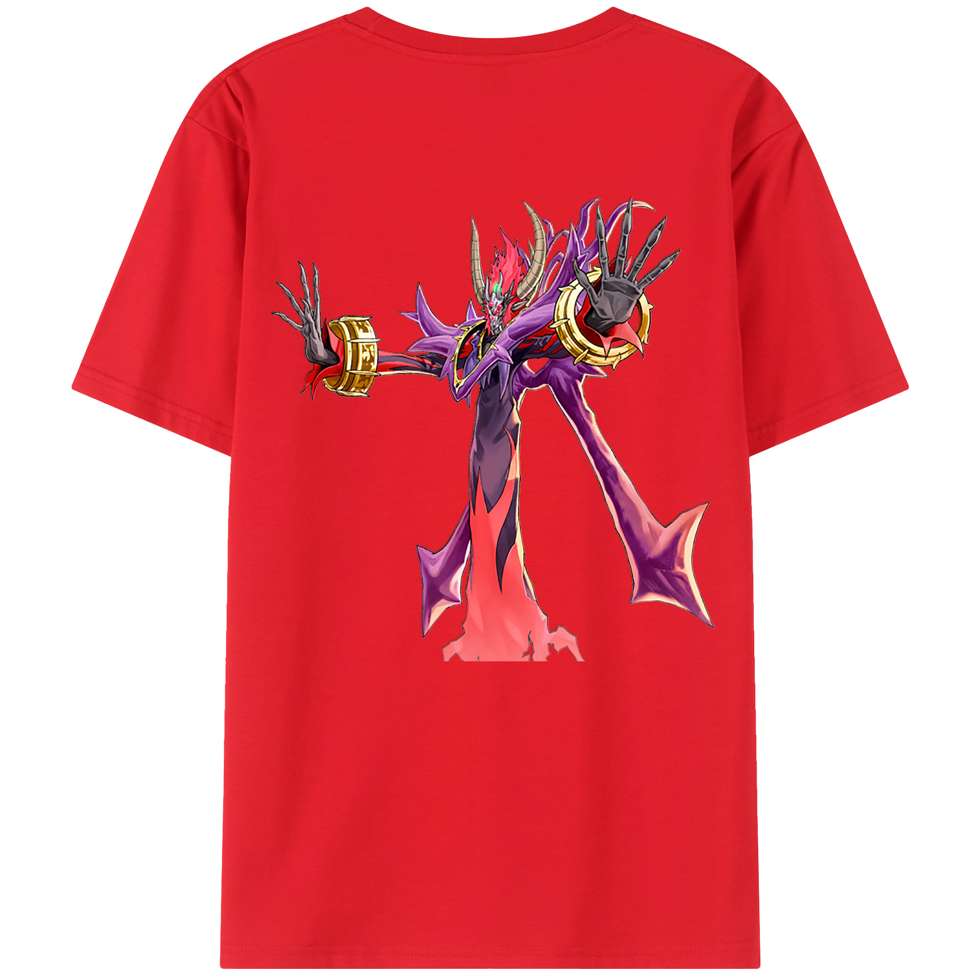 （画像用） 遊☆戯☆王 Yu-Gi-Oh! 綿100％ メンズ半袖Tシャツ（バックプリント） 通気性