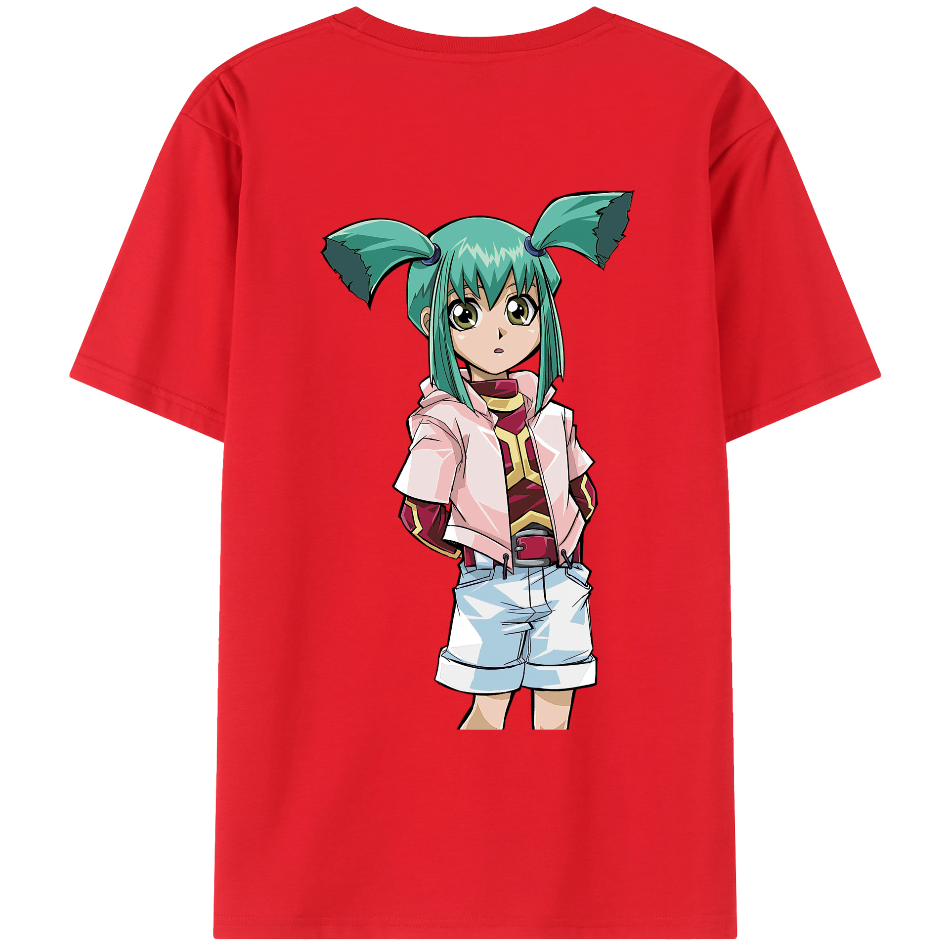 （画像用） 遊☆戯☆王 Yu-Gi-Oh! 綿100％ メンズ半袖Tシャツ（バックプリント） 通気性