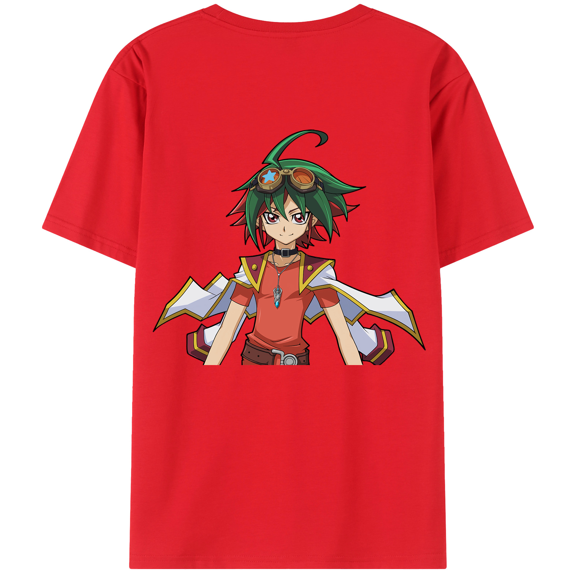 （画像用） 遊☆戯☆王 Yu-Gi-Oh! 綿100％ メンズ半袖Tシャツ（バックプリント） 通気性