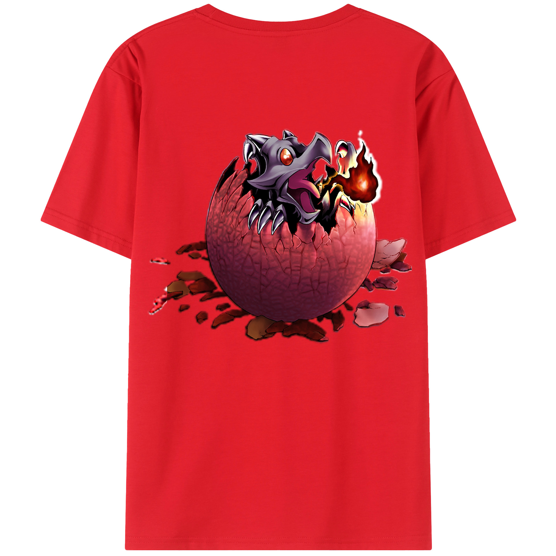 （画像用） 遊☆戯☆王 Yu-Gi-Oh! 綿100％ メンズ半袖Tシャツ（バックプリント） 通気性