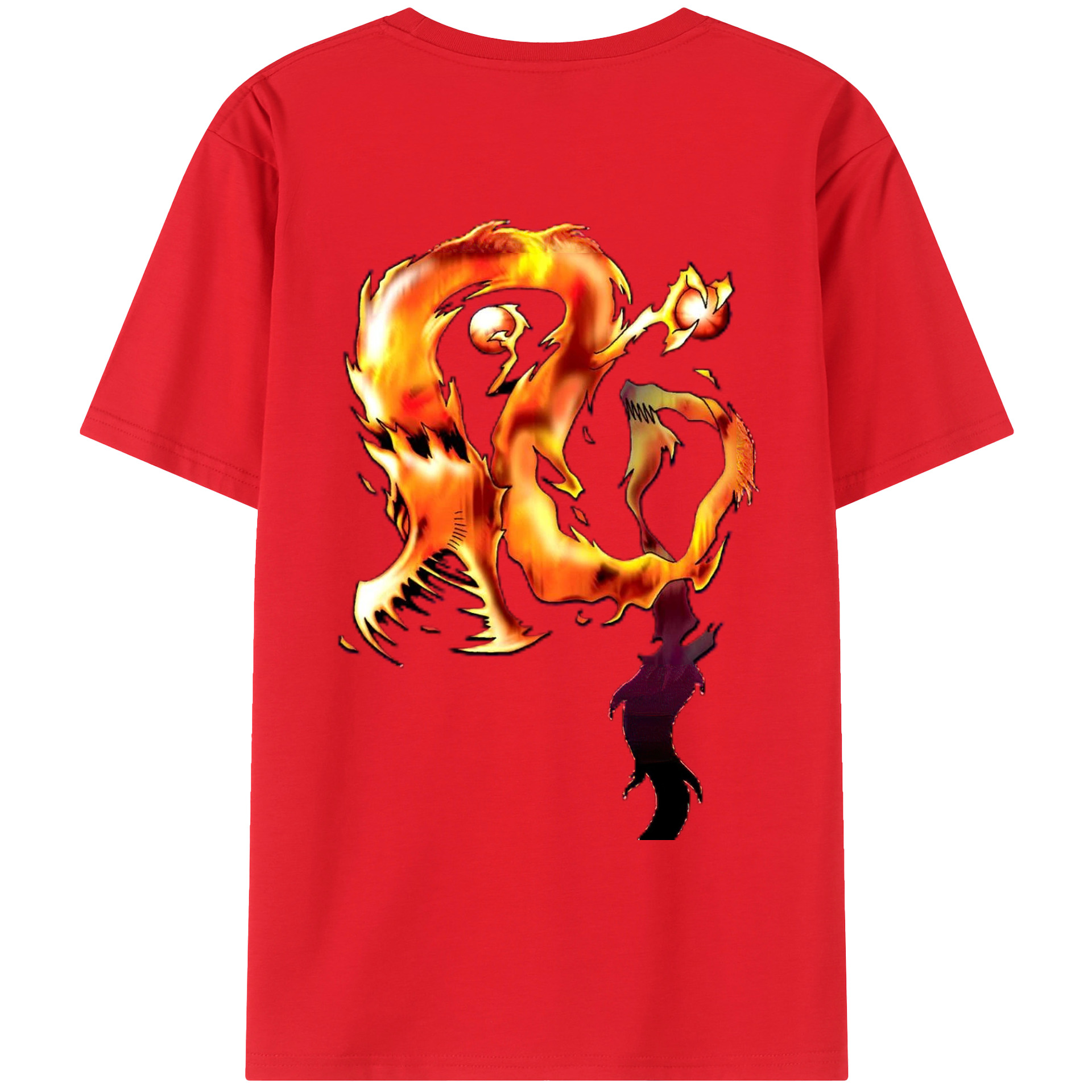 （画像用） 遊☆戯☆王 Yu-Gi-Oh! 綿100％ メンズ半袖Tシャツ（バックプリント） 通気性