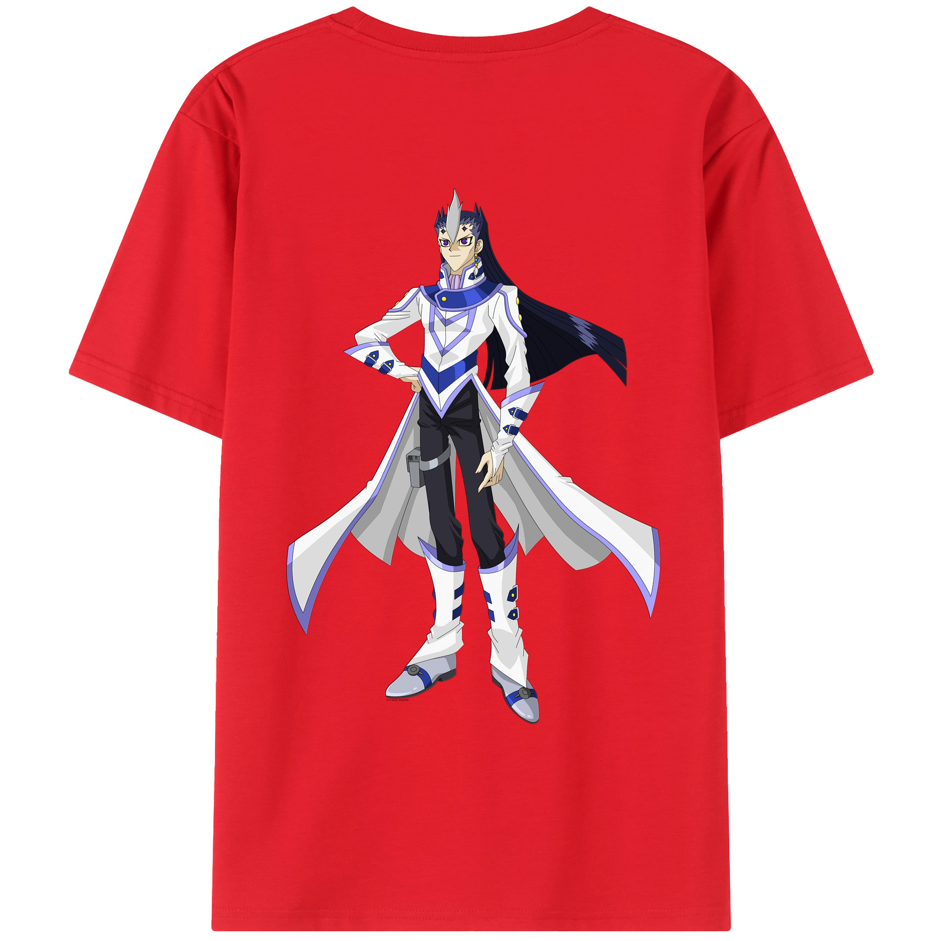 （画像用） 遊☆戯☆王 Yu-Gi-Oh! 綿100％ メンズ半袖Tシャツ（バックプリント） 通気性