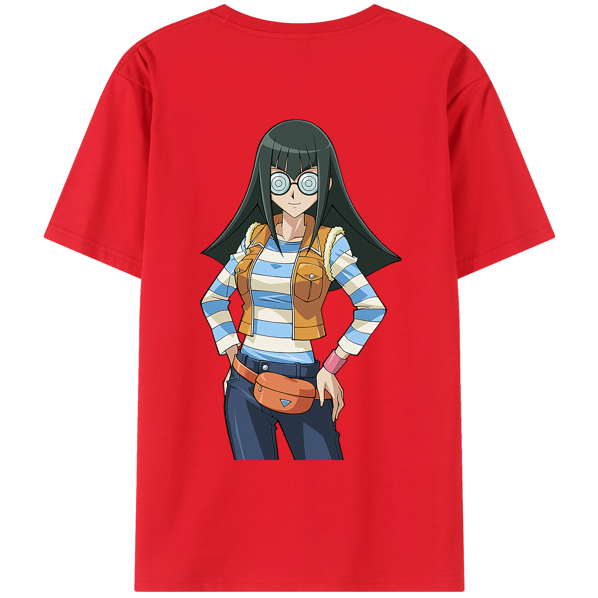 （画像用） 遊☆戯☆王 Yu-Gi-Oh! 綿100％ メンズ半袖Tシャツ（バックプリント） 通気性