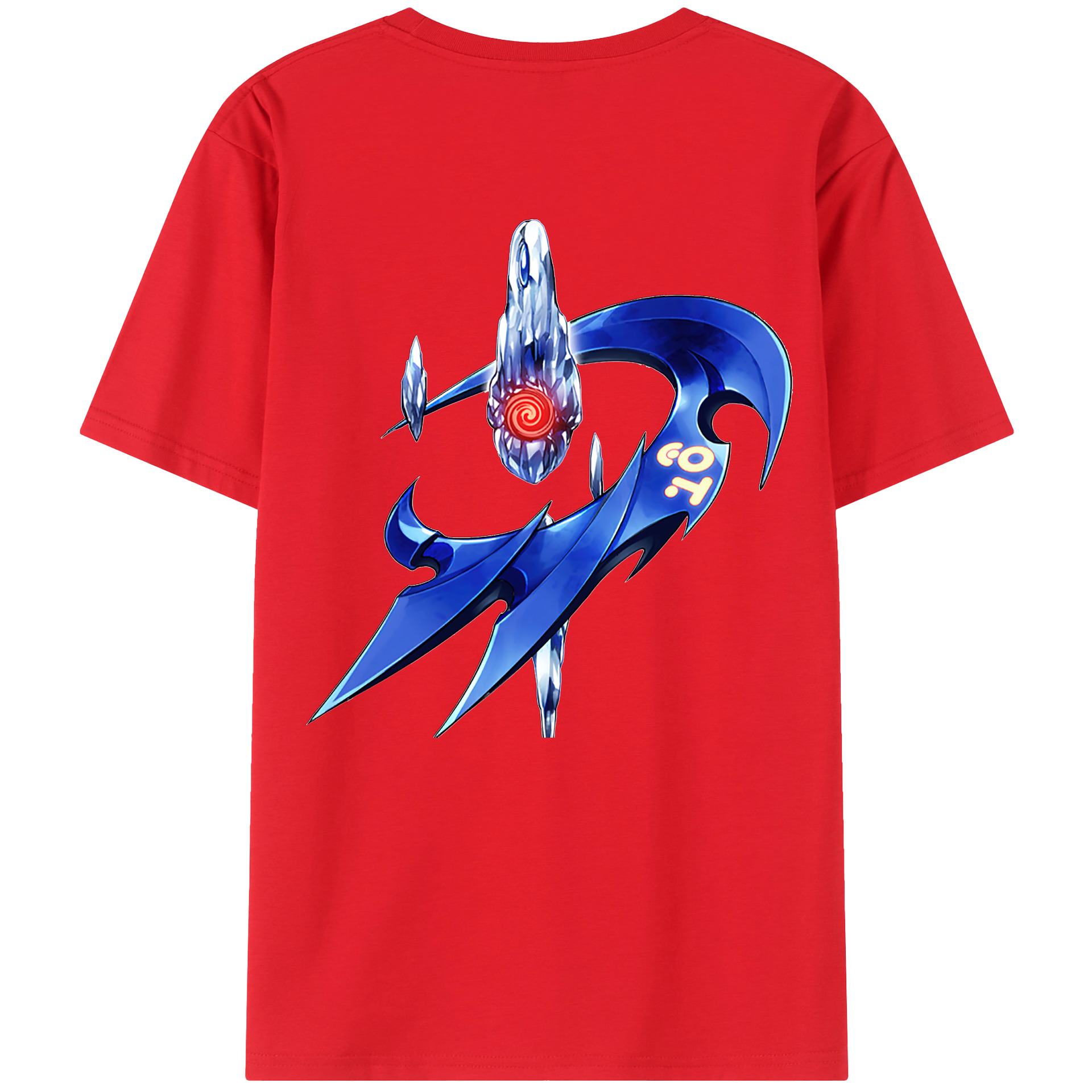 （画像用） 遊☆戯☆王 Yu-Gi-Oh! 綿100％ メンズ半袖Tシャツ（バックプリント） 通気性