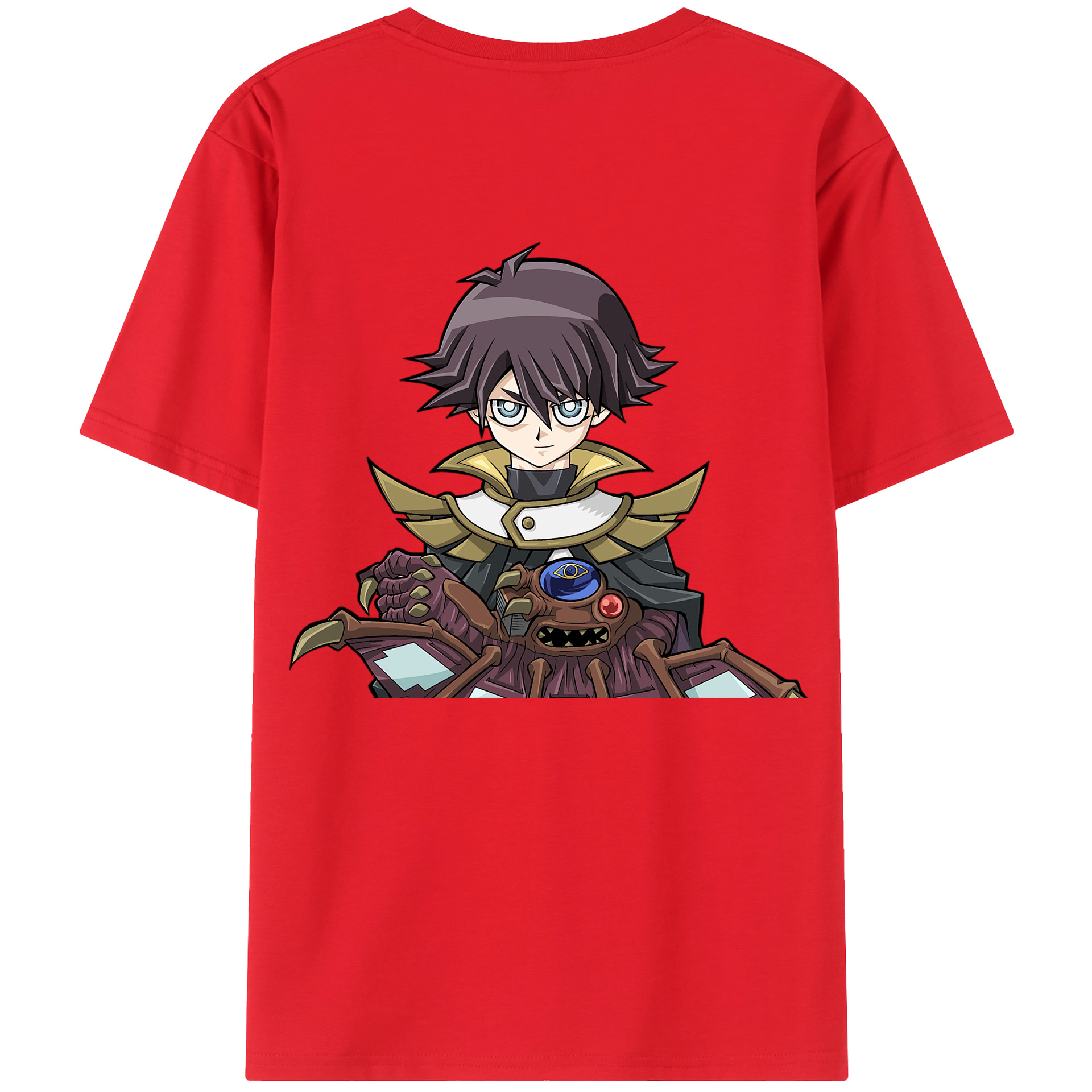 （画像用） 遊☆戯☆王 Yu-Gi-Oh! 綿100％ メンズ半袖Tシャツ（バックプリント） 通気性
