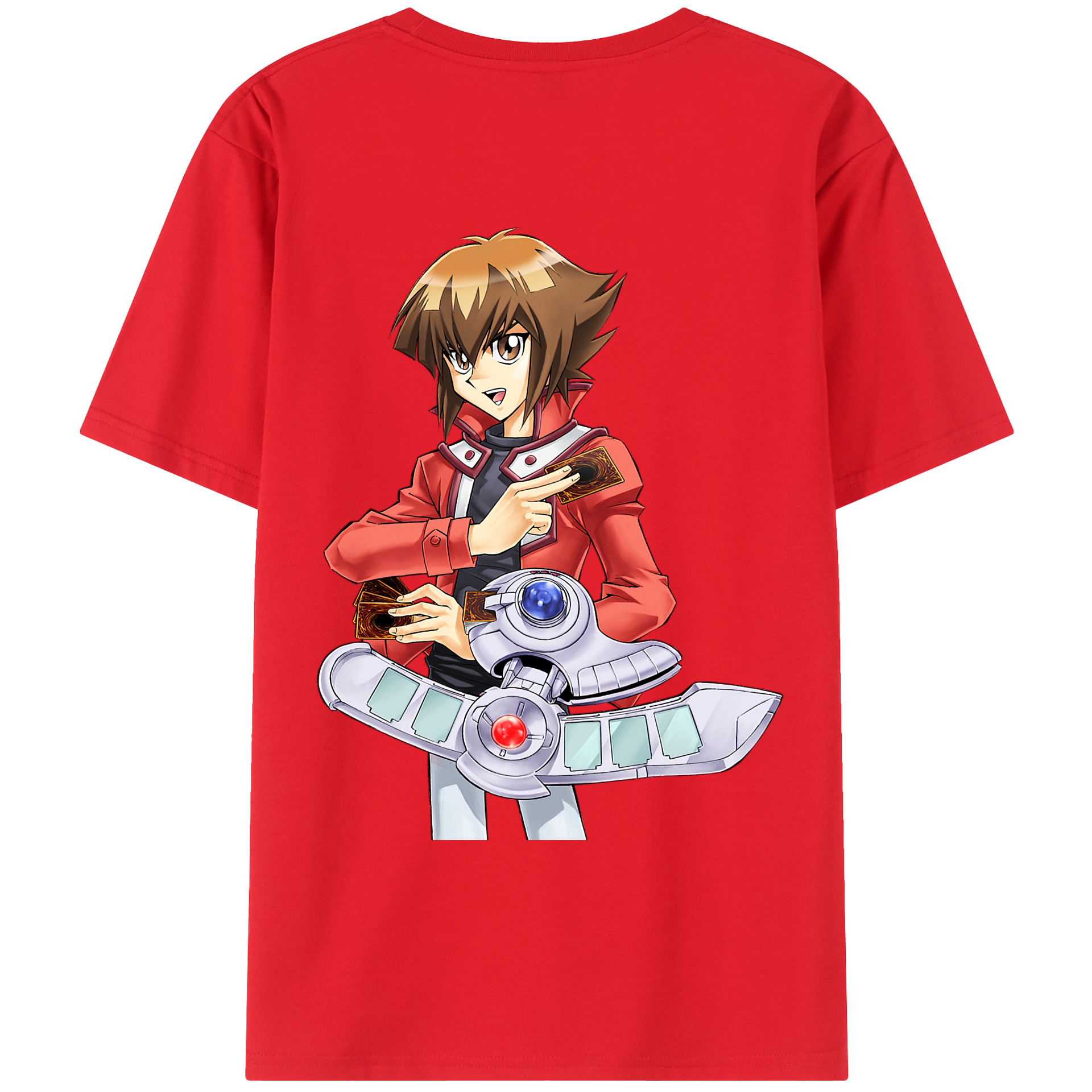 （画像用） 遊☆戯☆王 Yu-Gi-Oh! 綿100％ メンズ半袖Tシャツ（バックプリント） 通気性