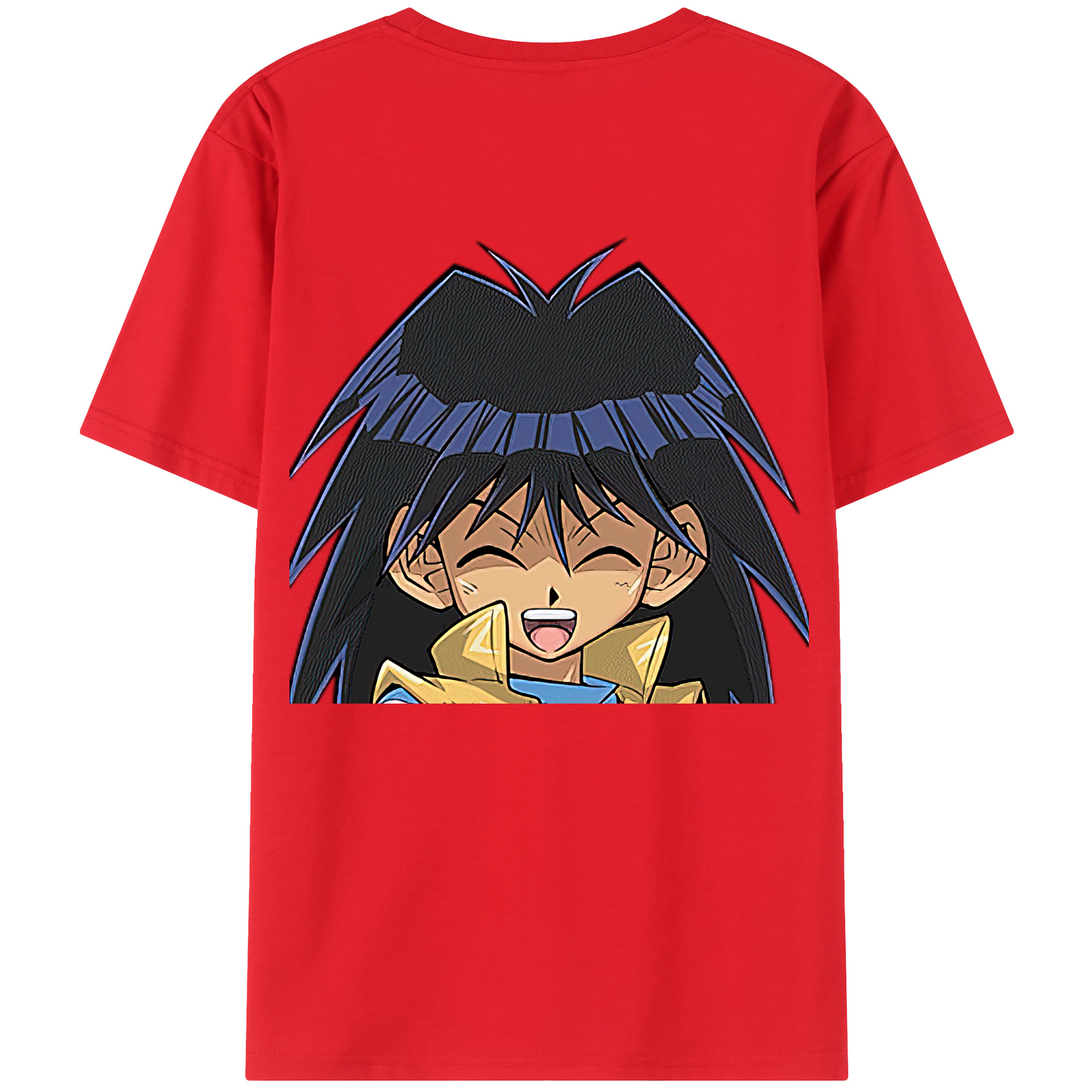 （画像用） 遊☆戯☆王 Yu-Gi-Oh! 綿100％ メンズ半袖Tシャツ（バックプリント） 通気性