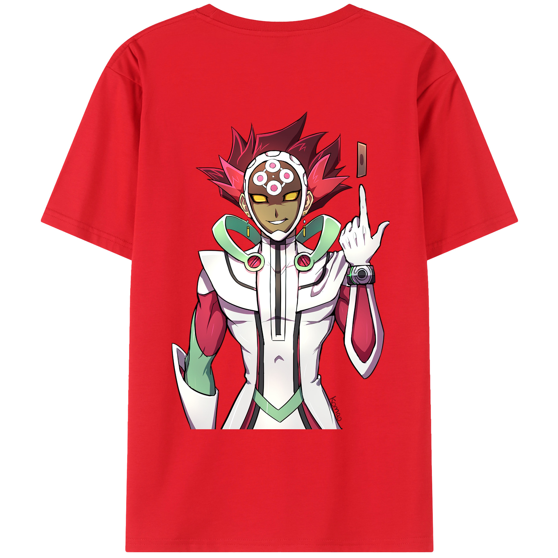 （画像用） 遊☆戯☆王 Yu-Gi-Oh! 綿100％ メンズ半袖Tシャツ（バックプリント） 通気性